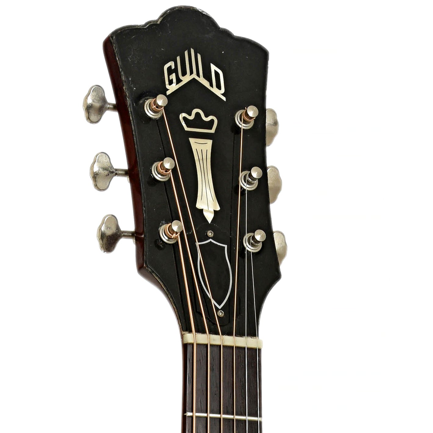 Headstock of Guild D-40 Bluegrass Jubilee Acoustic Guitar 