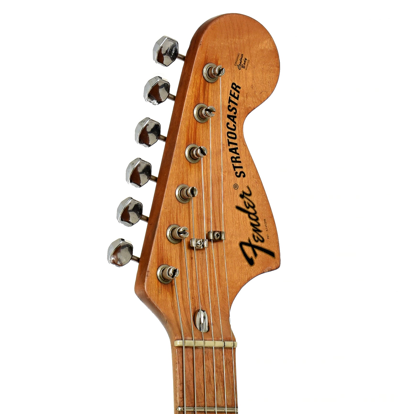 Headstock of Fender Stratocaster Electric Guitar