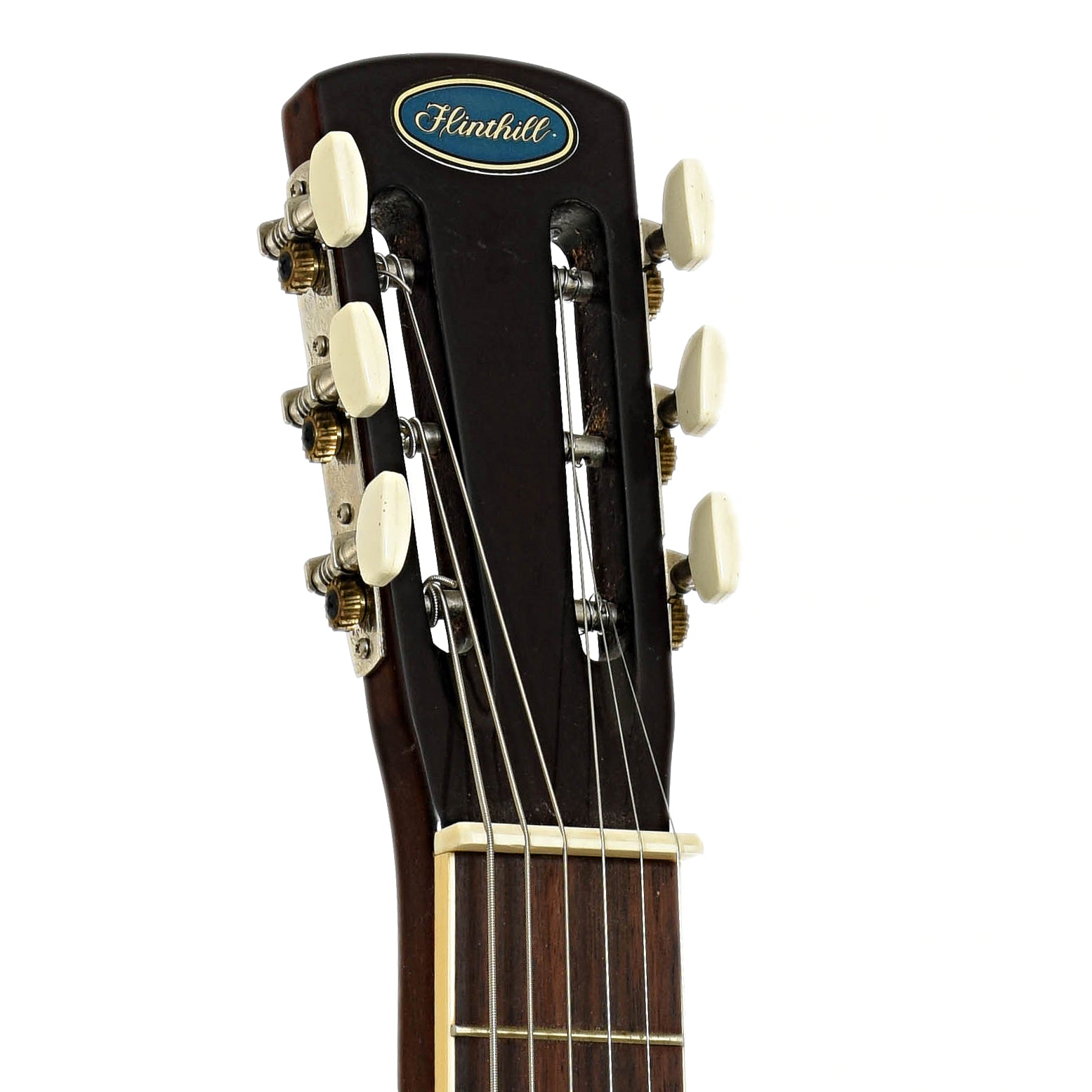 Headstock of Flinthill FHD100S Squareneck Resonator Guitar 