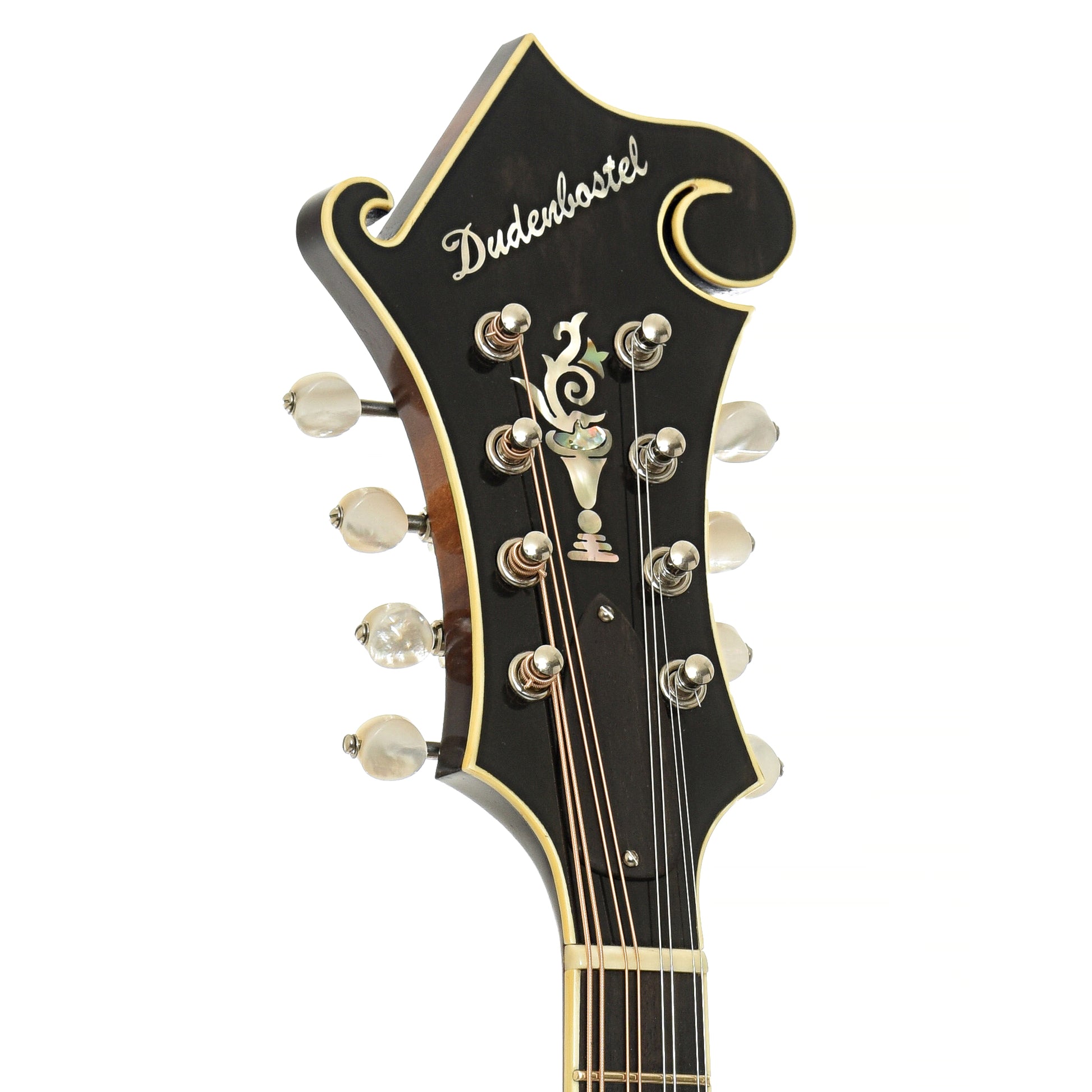 Headstock of Dudenbostel F-5 Mandolin