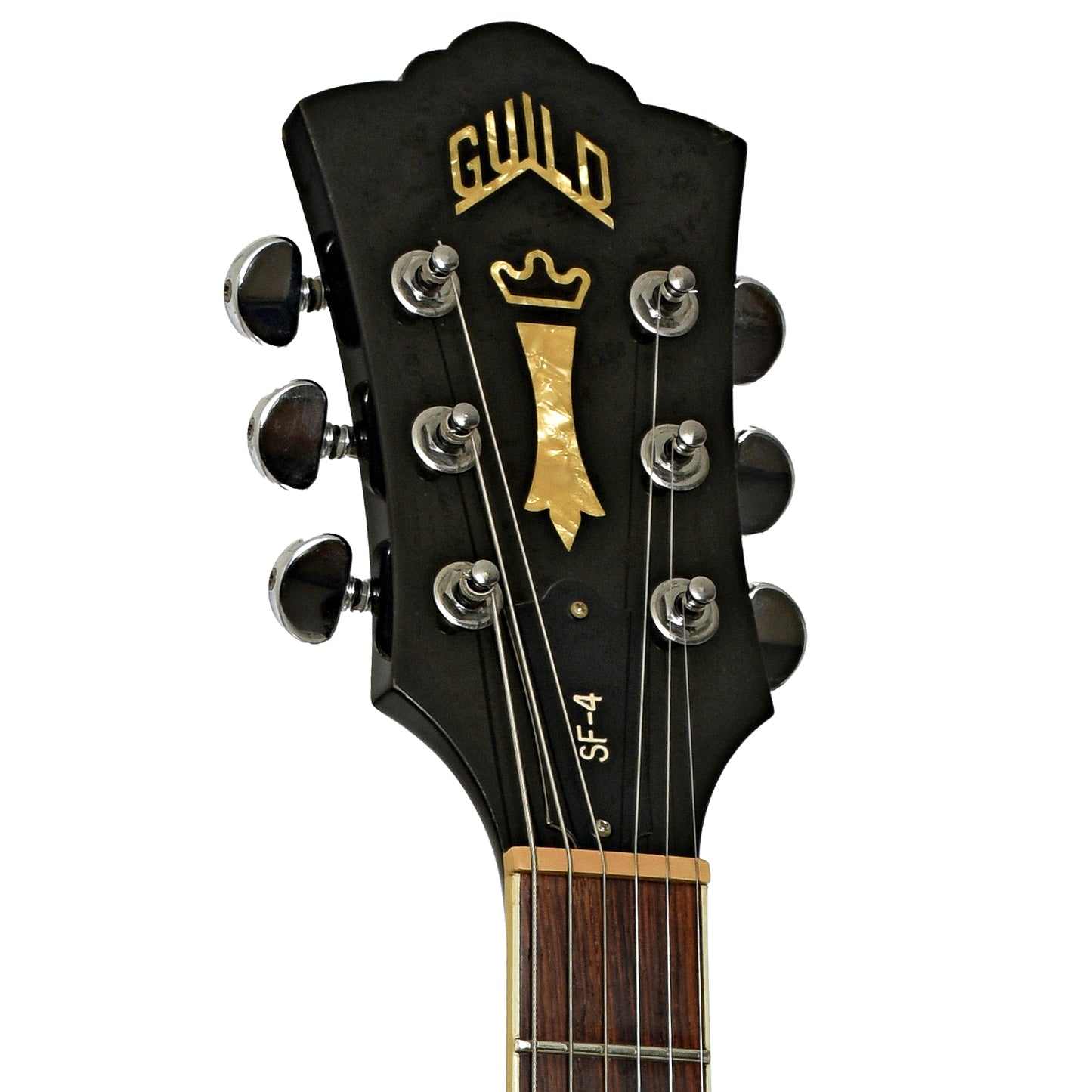 Headstock of Guild SF4-BK Starfire Semi-Hollowbody Electric Guitar