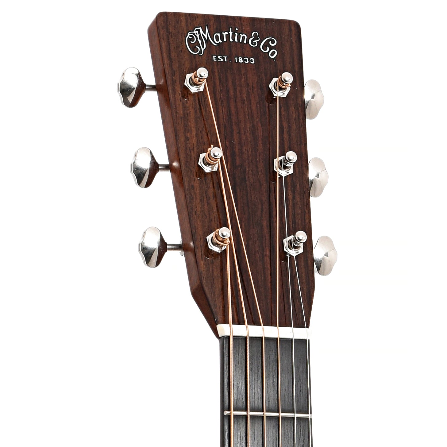 Front headstock of Martin OMJM John Mayer 20th Anniversary Acoustic Guitar