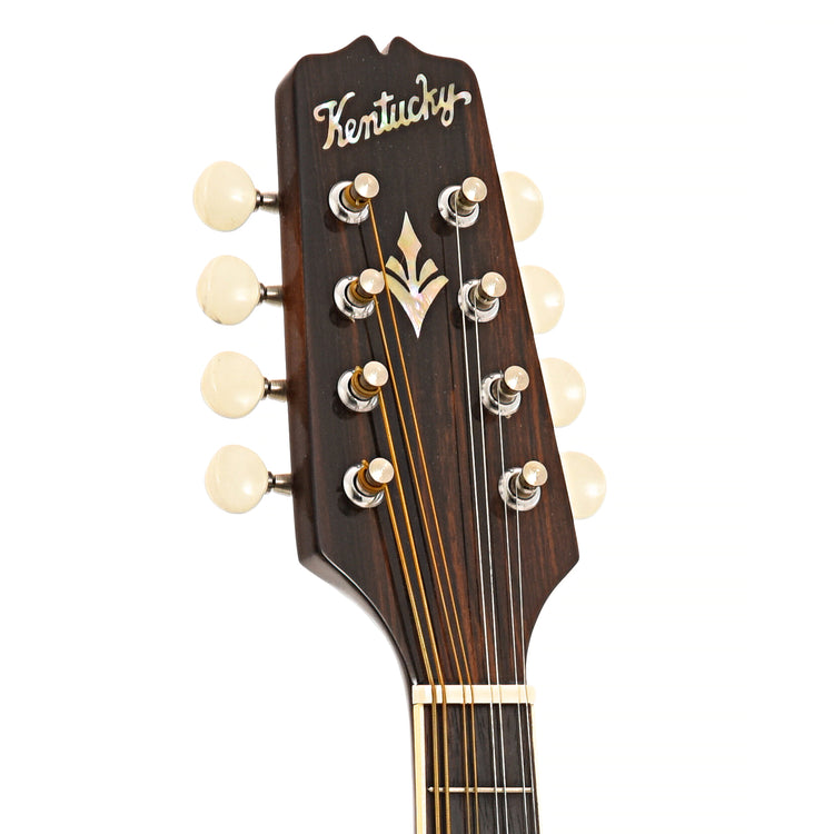Front headstock of Kentucky KM250S mandolin
