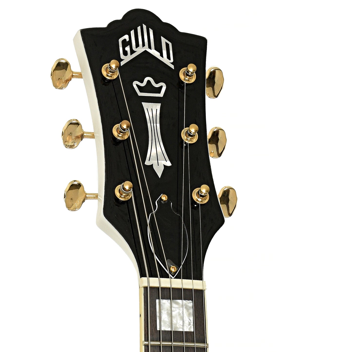 Headstock of Guild Aristocrat HH Electric Guitar 