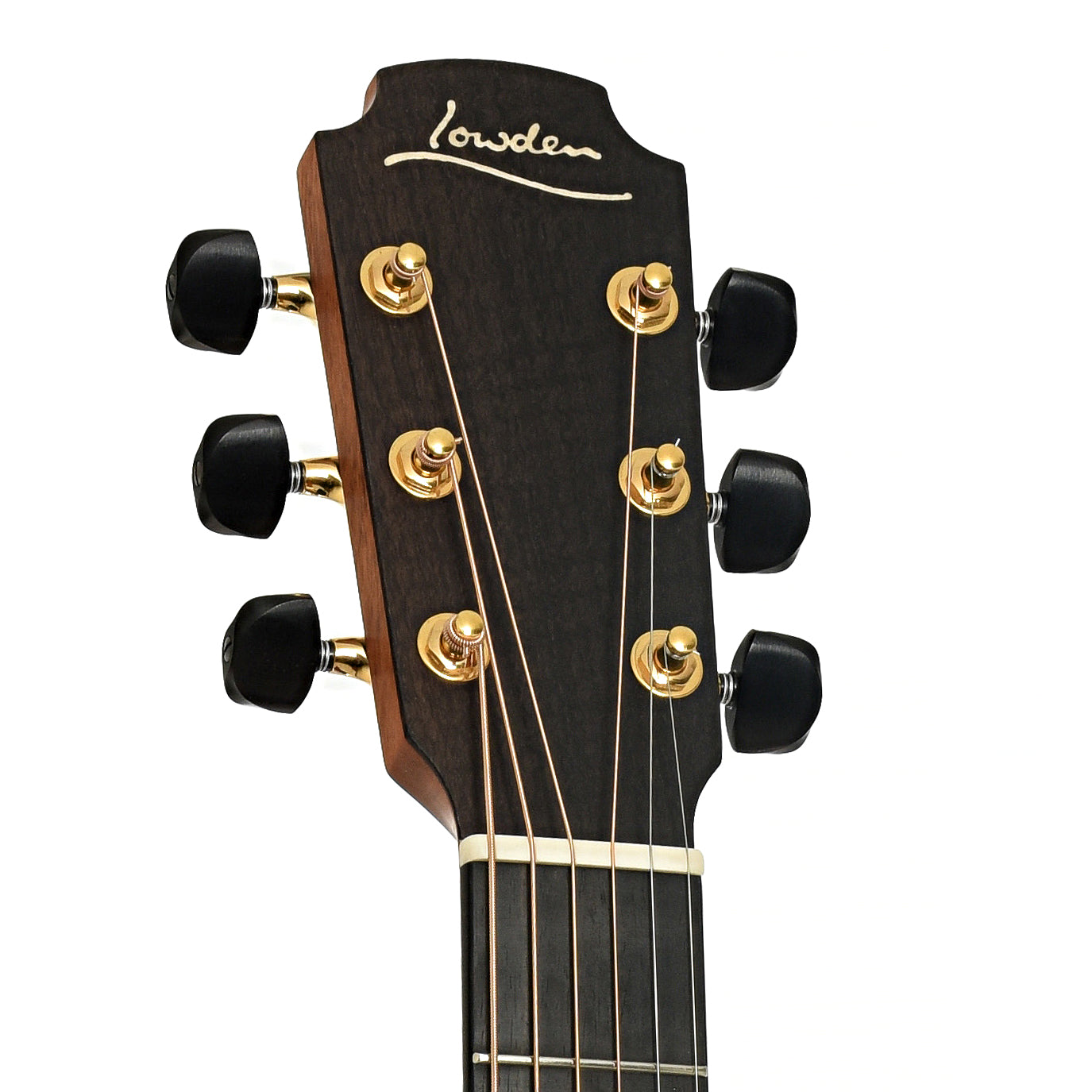 Headstock of Lowden O-32 Plus Acoustic Guitar