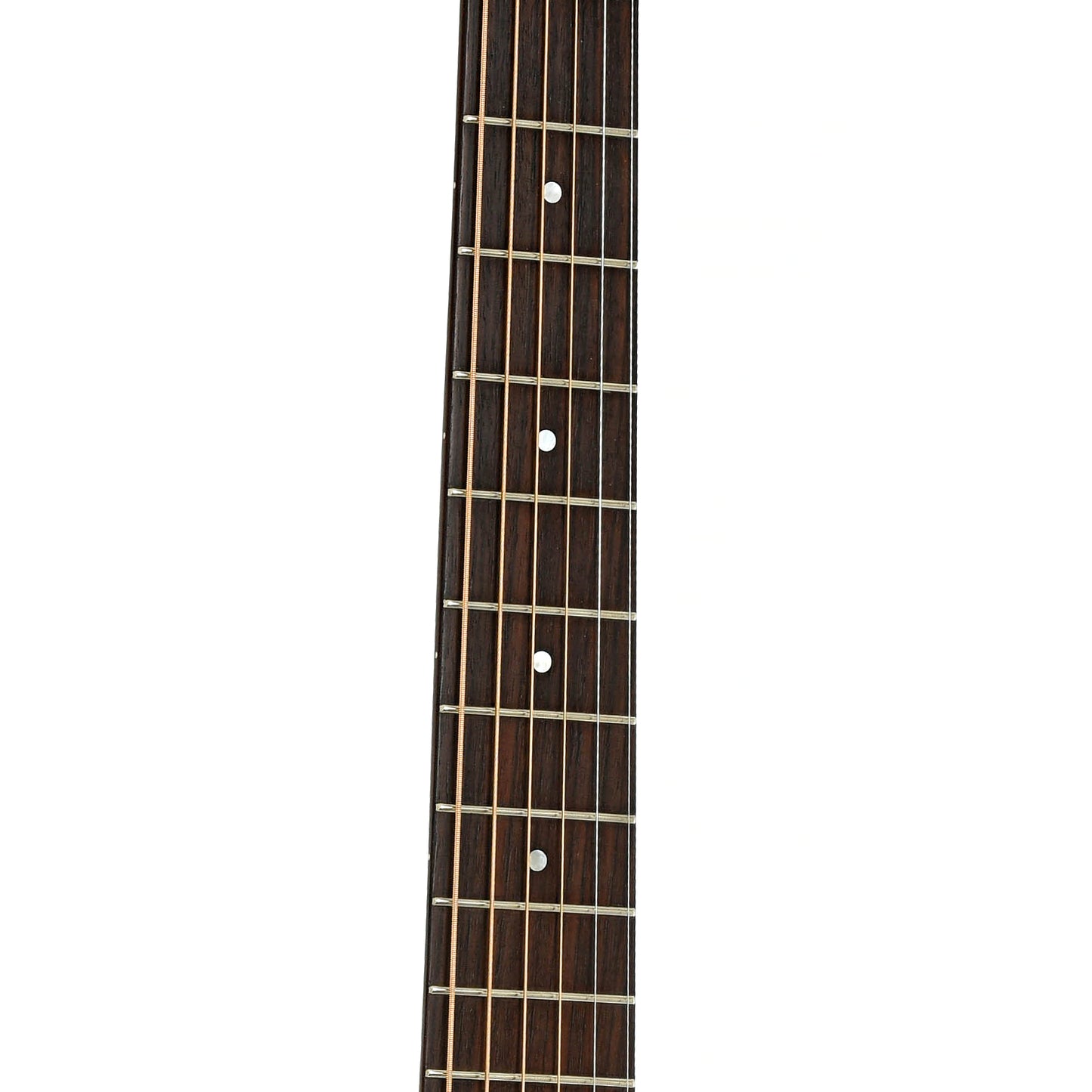 Fretboard of Huss & Dalton Crossroads Acoustic Guitar 