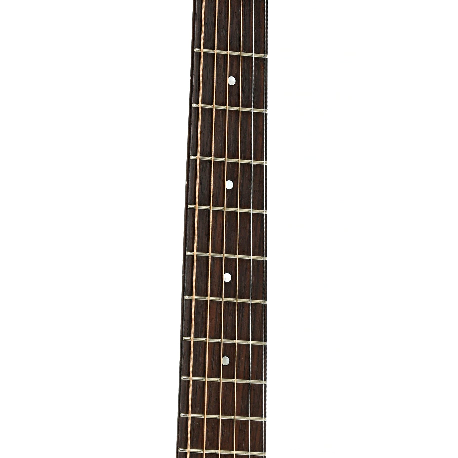 Fretboard of Huss & Dalton Crossroads Acoustic Guitar 