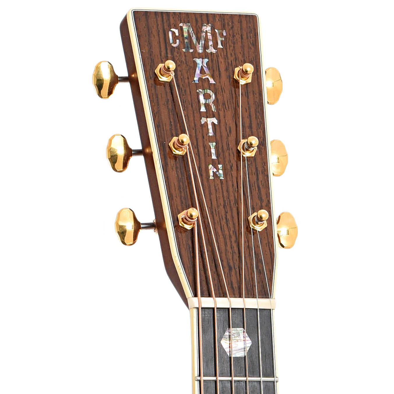 Front headstock of Martin J-40 Acoustic Guitar (2018)