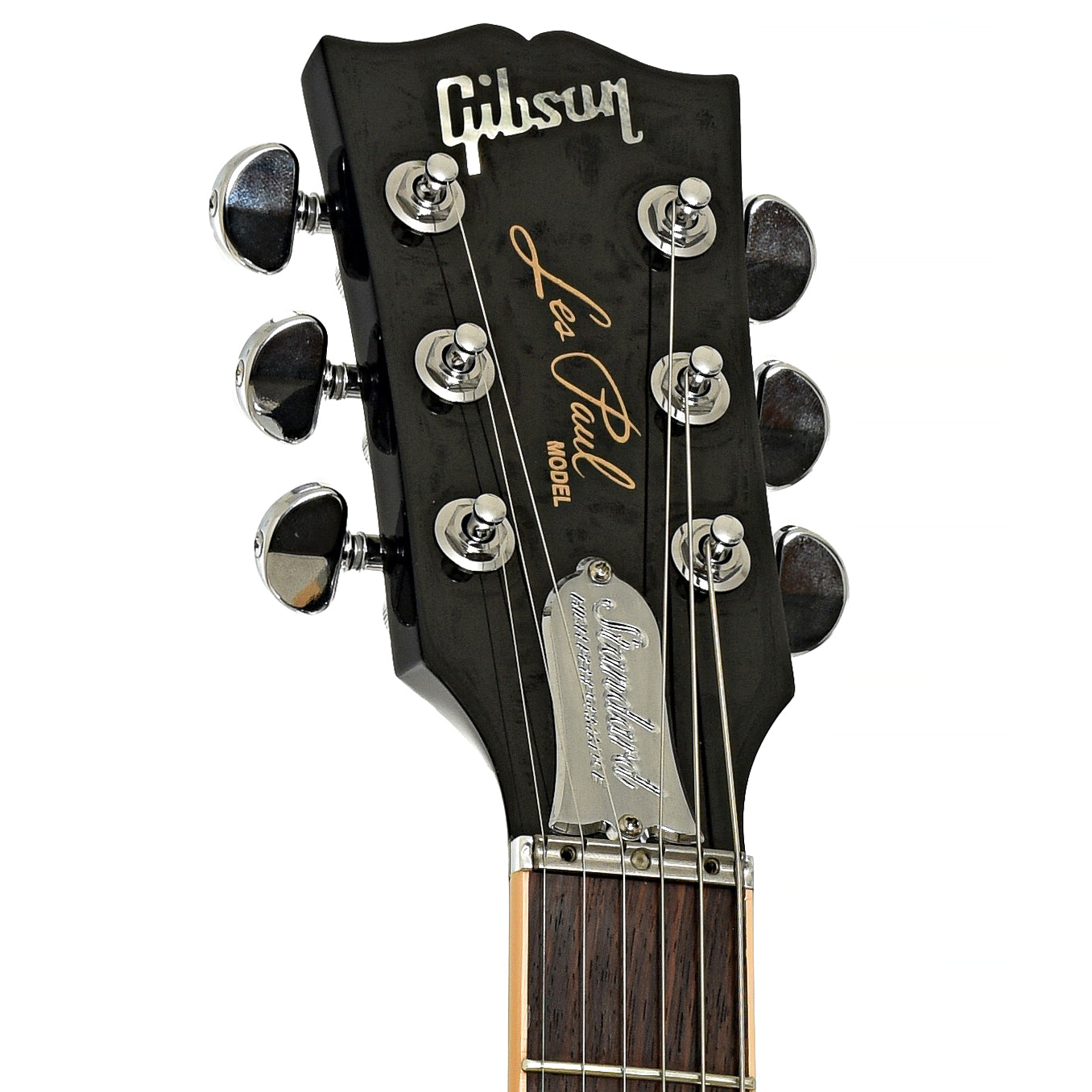 Headstock of Gibson Les Paul Standard High Performance LH Electric Guitar