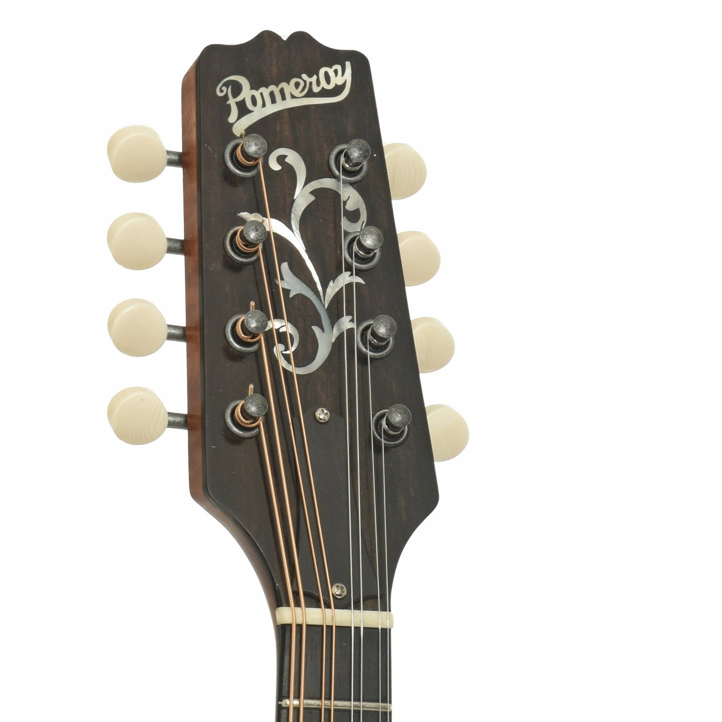 Headstock of Pomeroy PA-2 A-Style Mandolin 