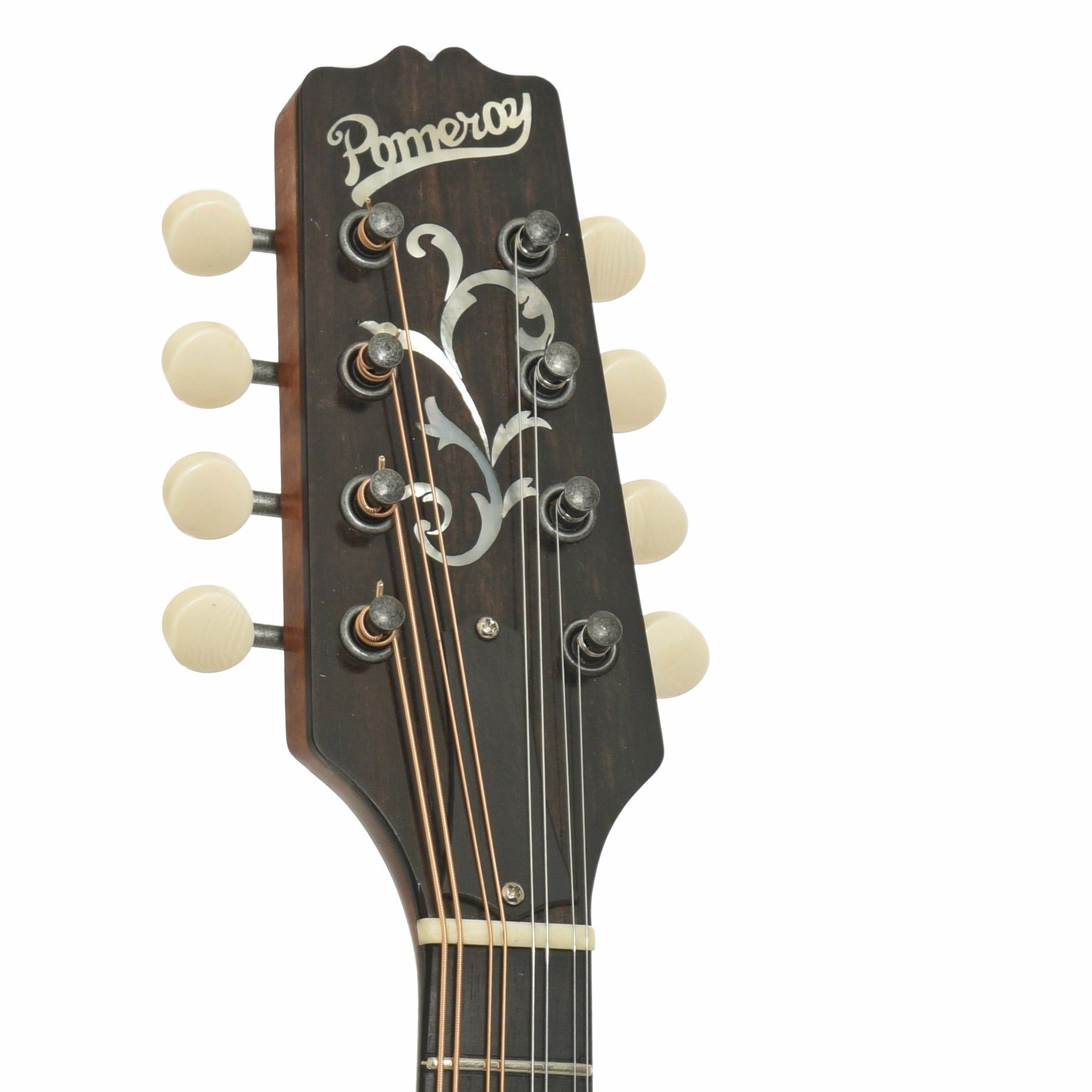 Headstock of Pomeroy PA-2 A-Style Mandolin 