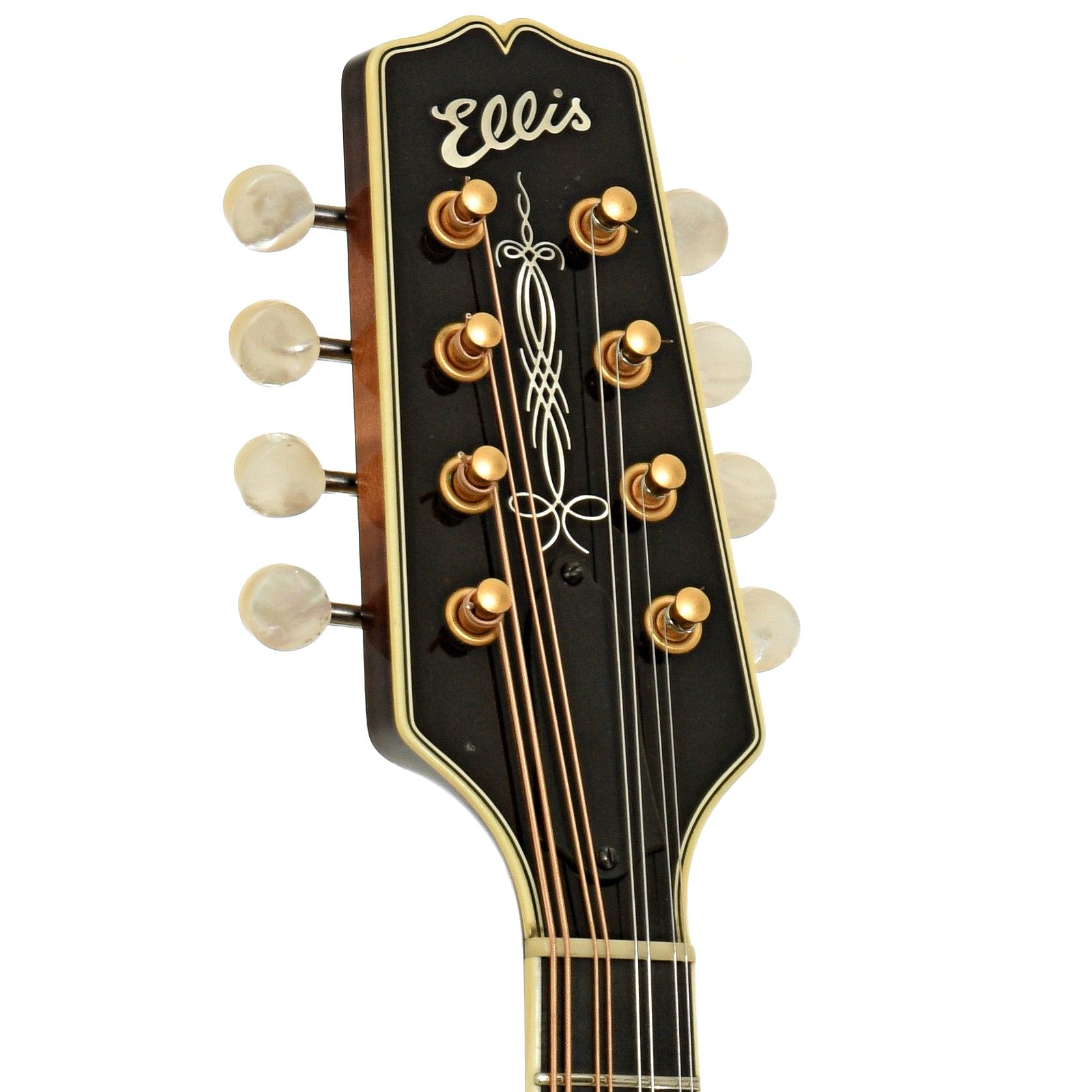 Headstock of Ellis A-5 Special Mandolin 