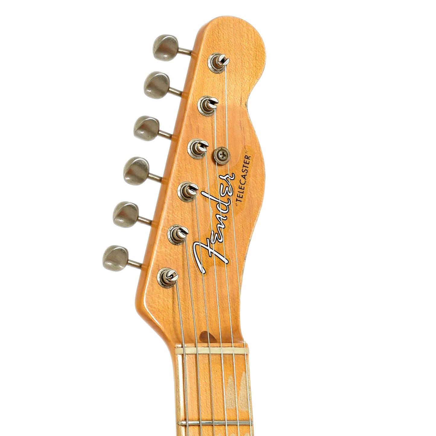 Headstock of Fender Custom Shop '54 Reissue Telecaster Relic Electric Guitar