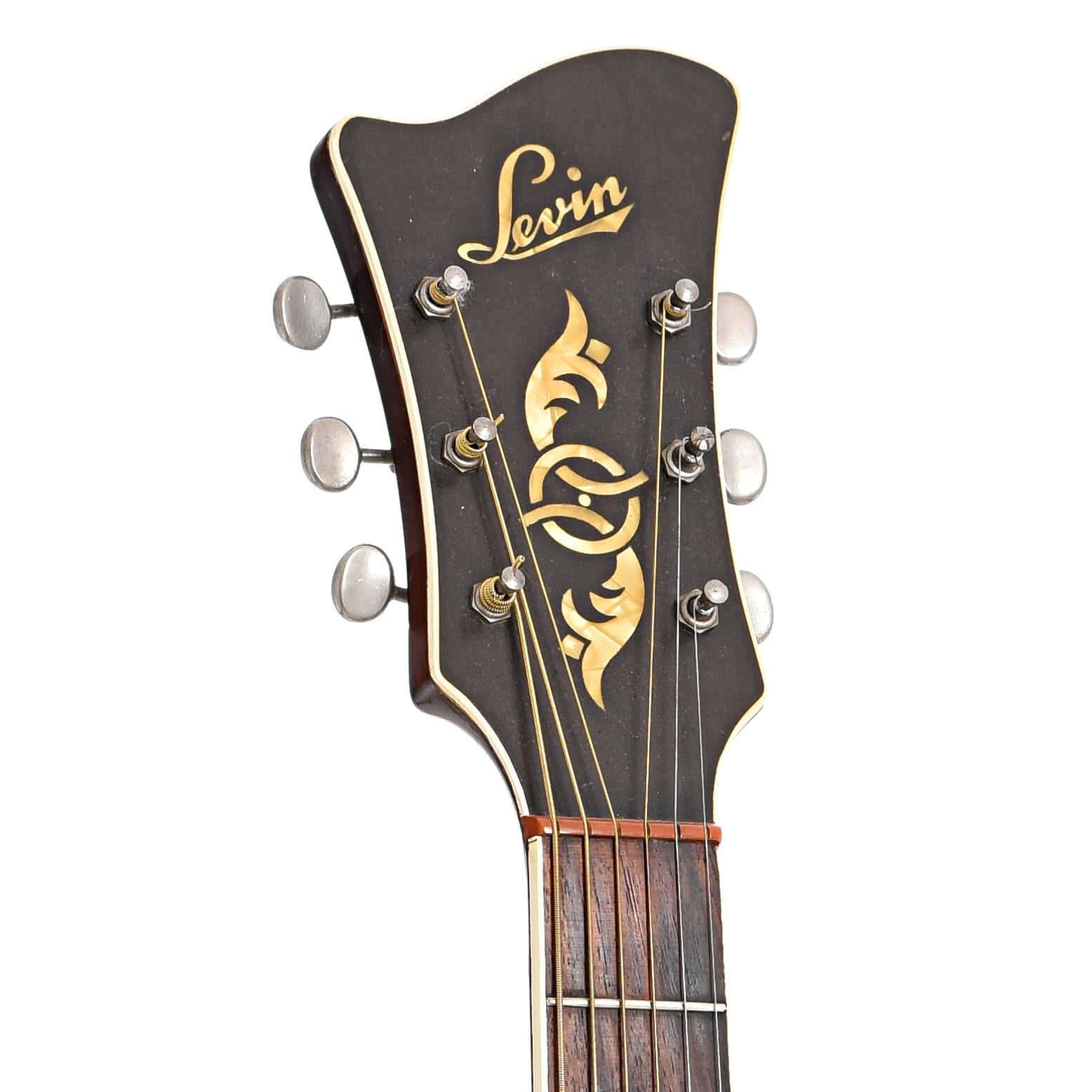 Front headstock of Levin Garanti Archtop Acoustic Guitar (1950)