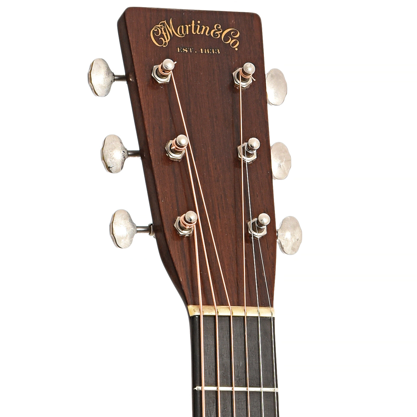 Front headstock of Martin D-18 Authentic 1939 Aged Acoustic 