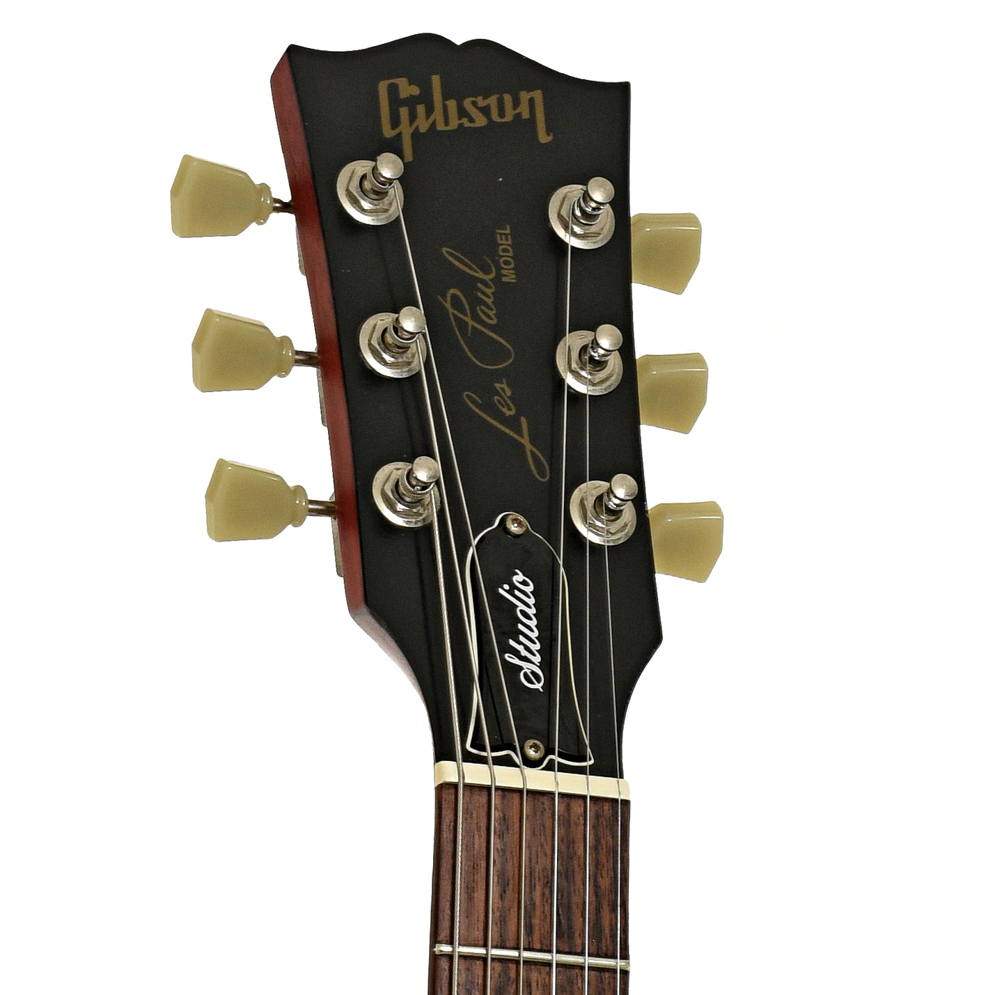 Headstock of Gibson Les Paul Studio Faded Electric Guitar