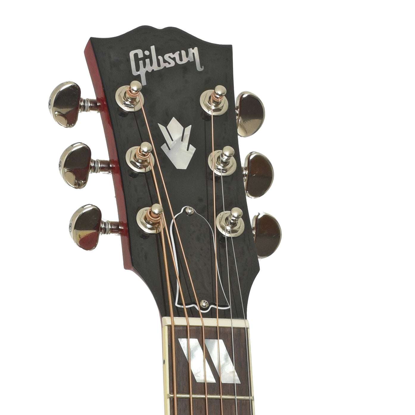 Headstock of Gibson Hummingbird Standard Acoustic Guitar