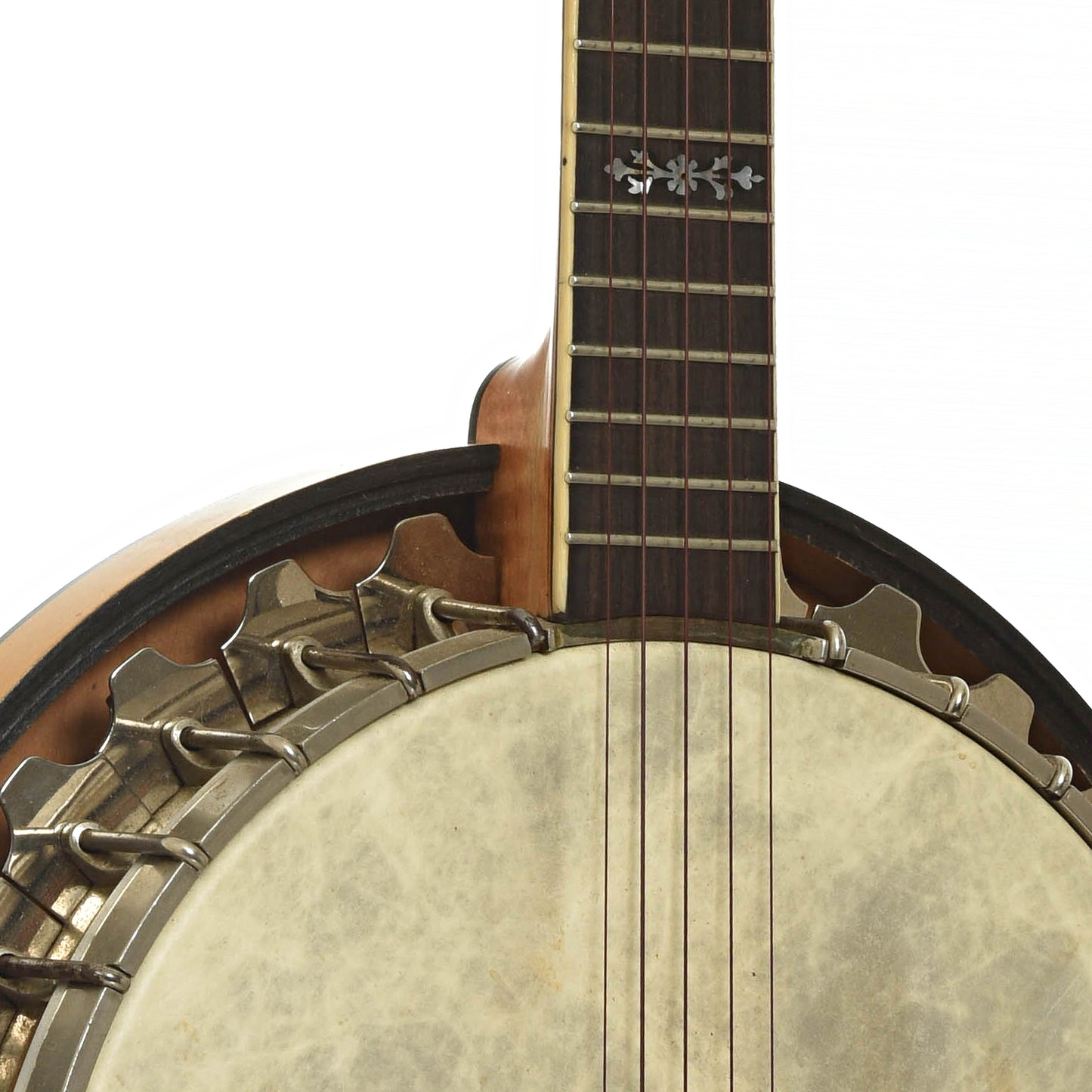 Front neck joint of Vega Tubaphone Conversion Banjo