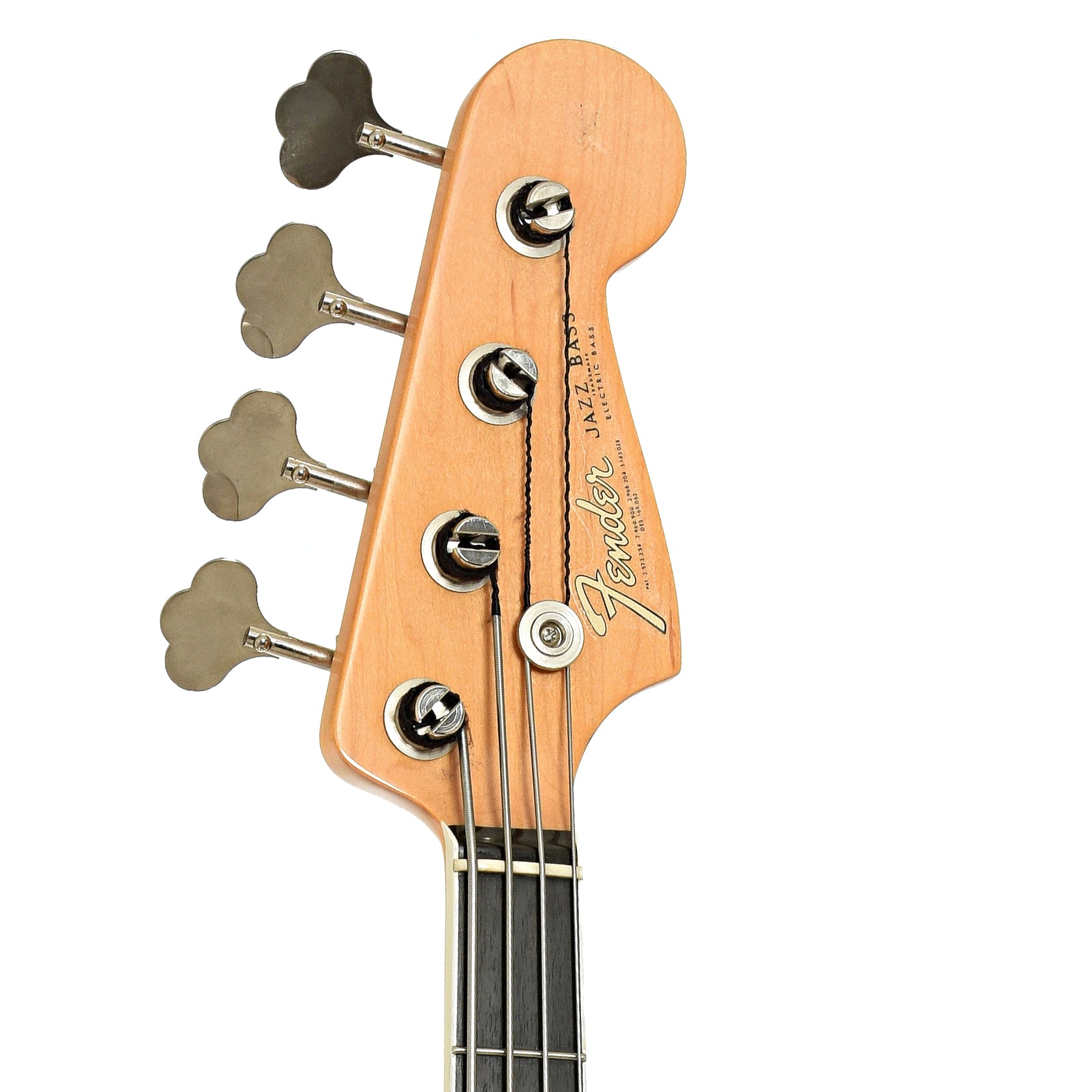 Headstock of Fender Rarities Series Flame Ash Top American Original '60s Jazz Bass