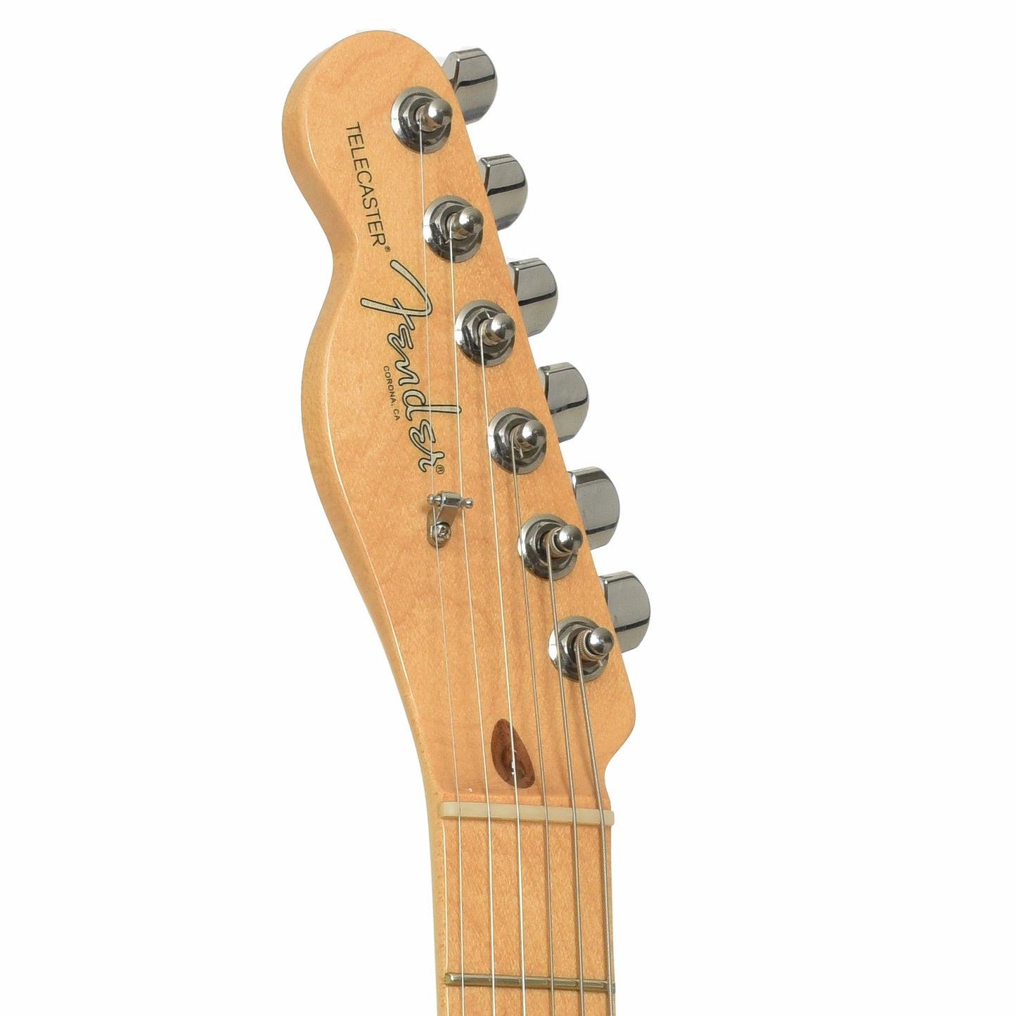 Headstock of Fender American Pro Telecaster LH Electric Guitar