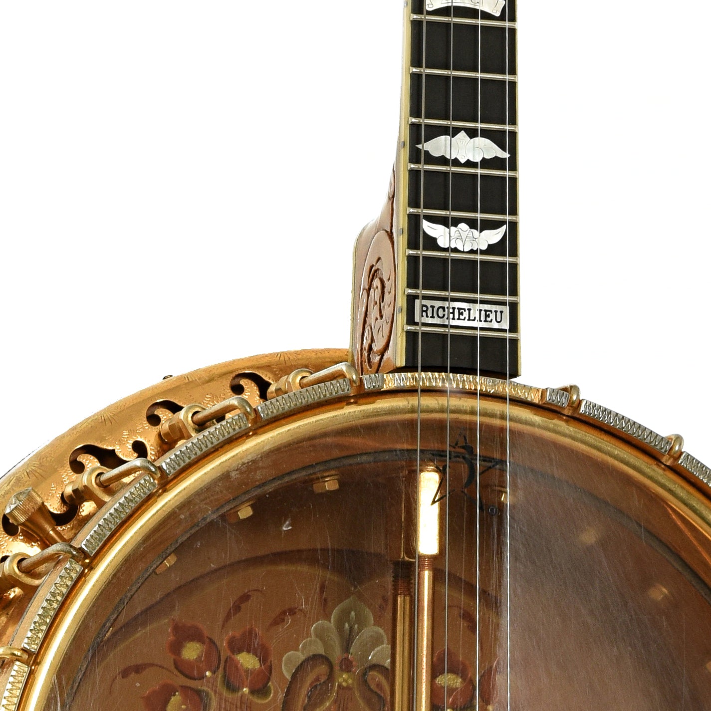 Front neck joint of Richelieu Ne Plus Ultra 4261-GB Tenor Banjo 