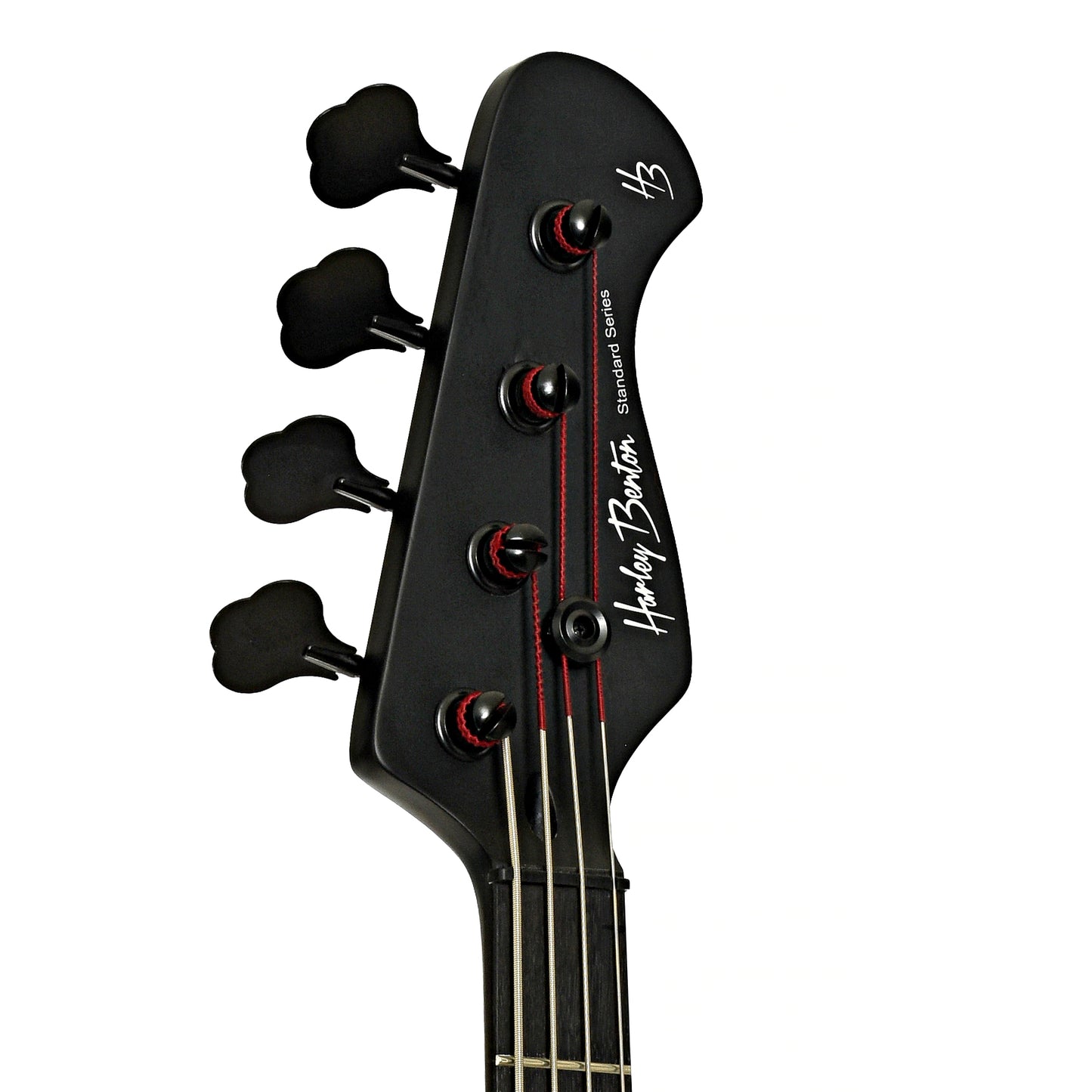 Headstock of Harley Benton PB-20 SBK Electric Bass 
