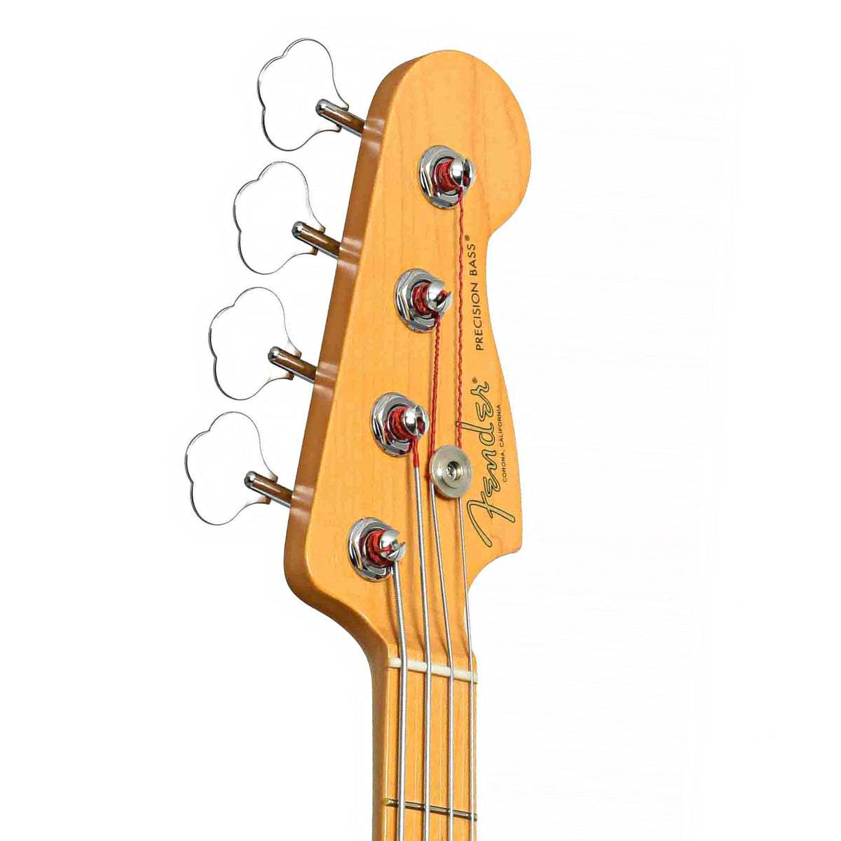 Front headstock of American Professional II Precision Electric Bass