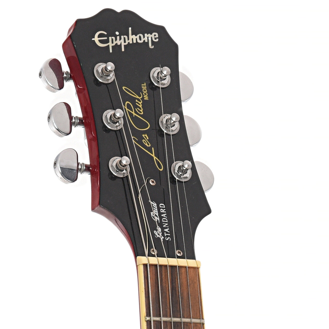 Headstock of Epiphone Les Paul Standard Electric Guitar 