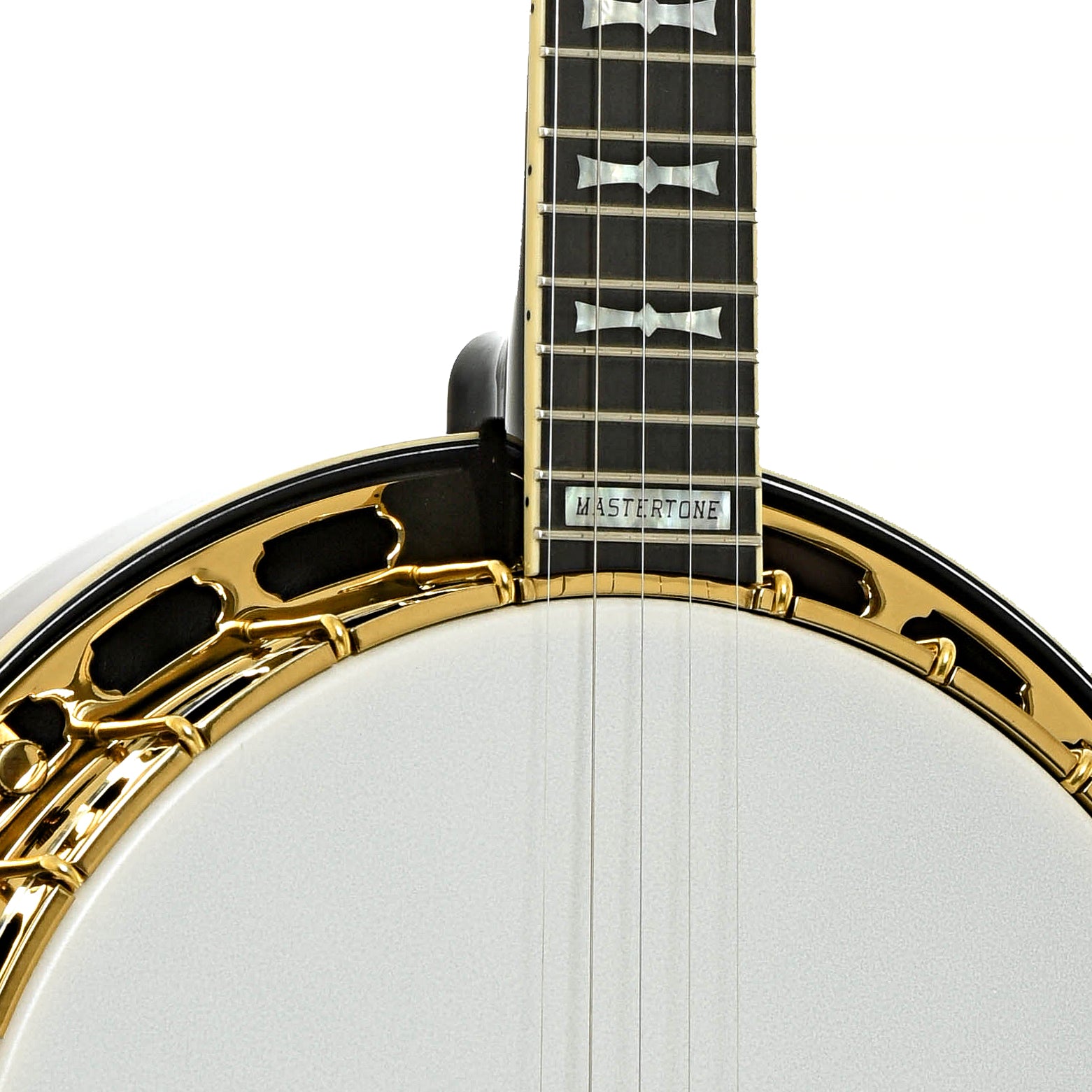 Front neck joint of Gold Tone OB-2 Joe Mullins Bowtie Banjo