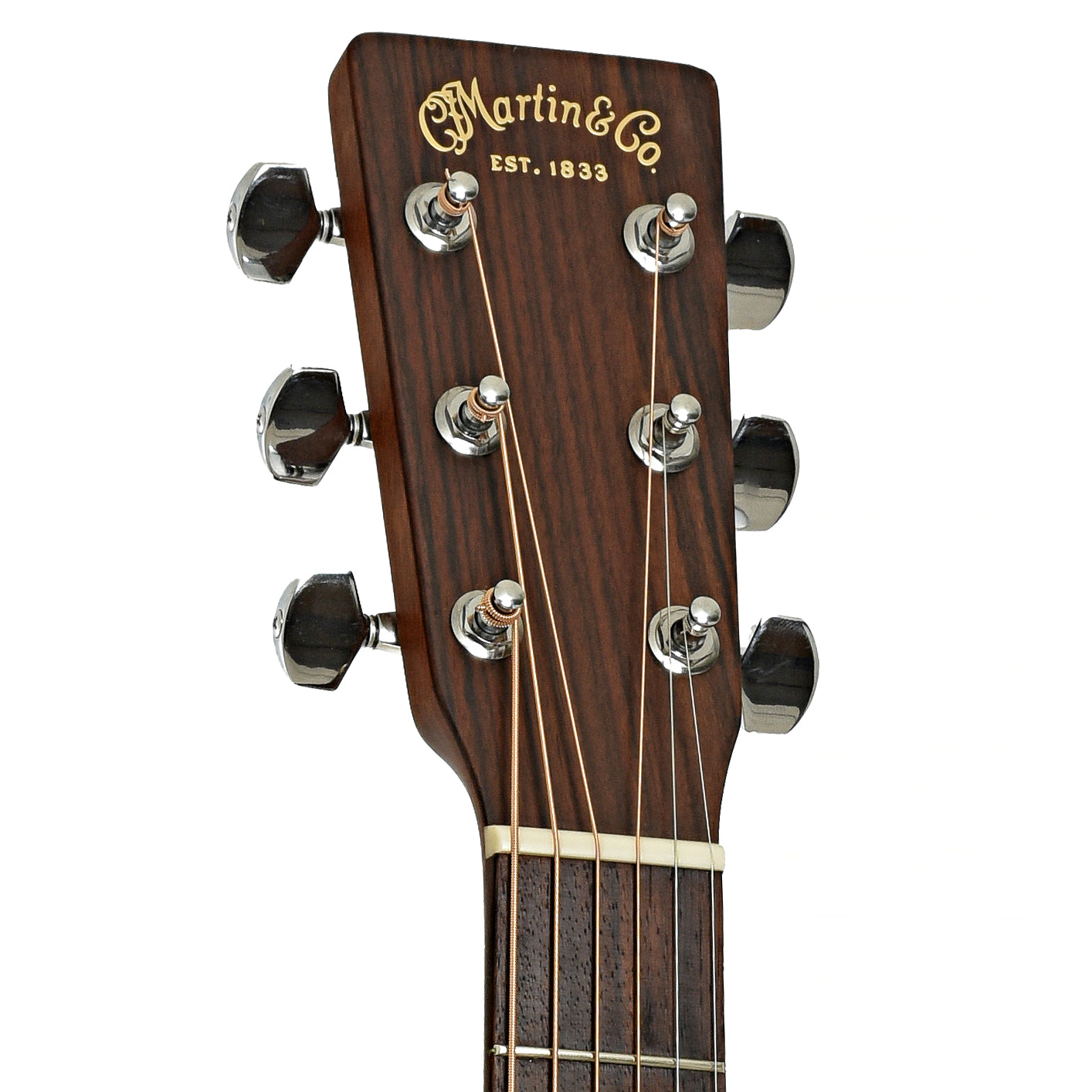 Headstock of Martin OM-21 Acoustic Guitar 