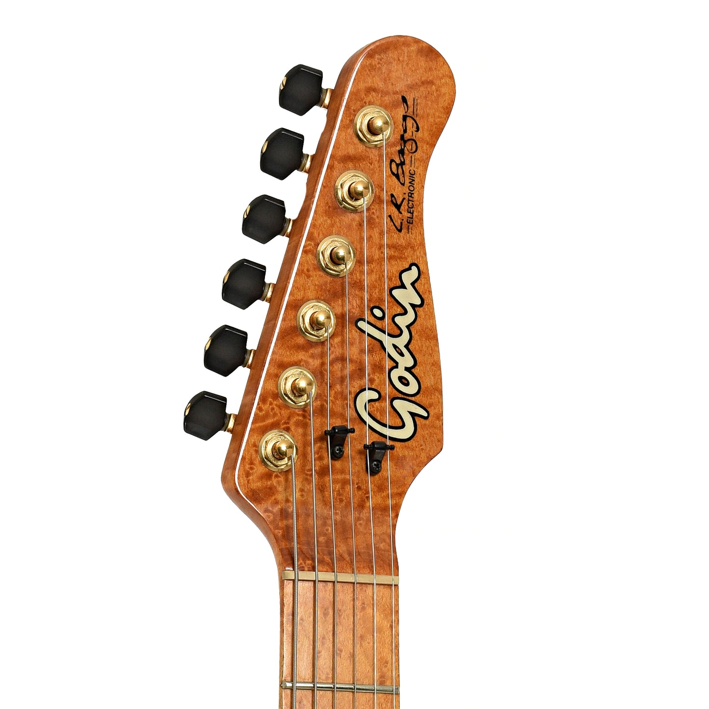 Headstock of Godin Acousticaster 6 LTD Acoustic-Electric Guitar 