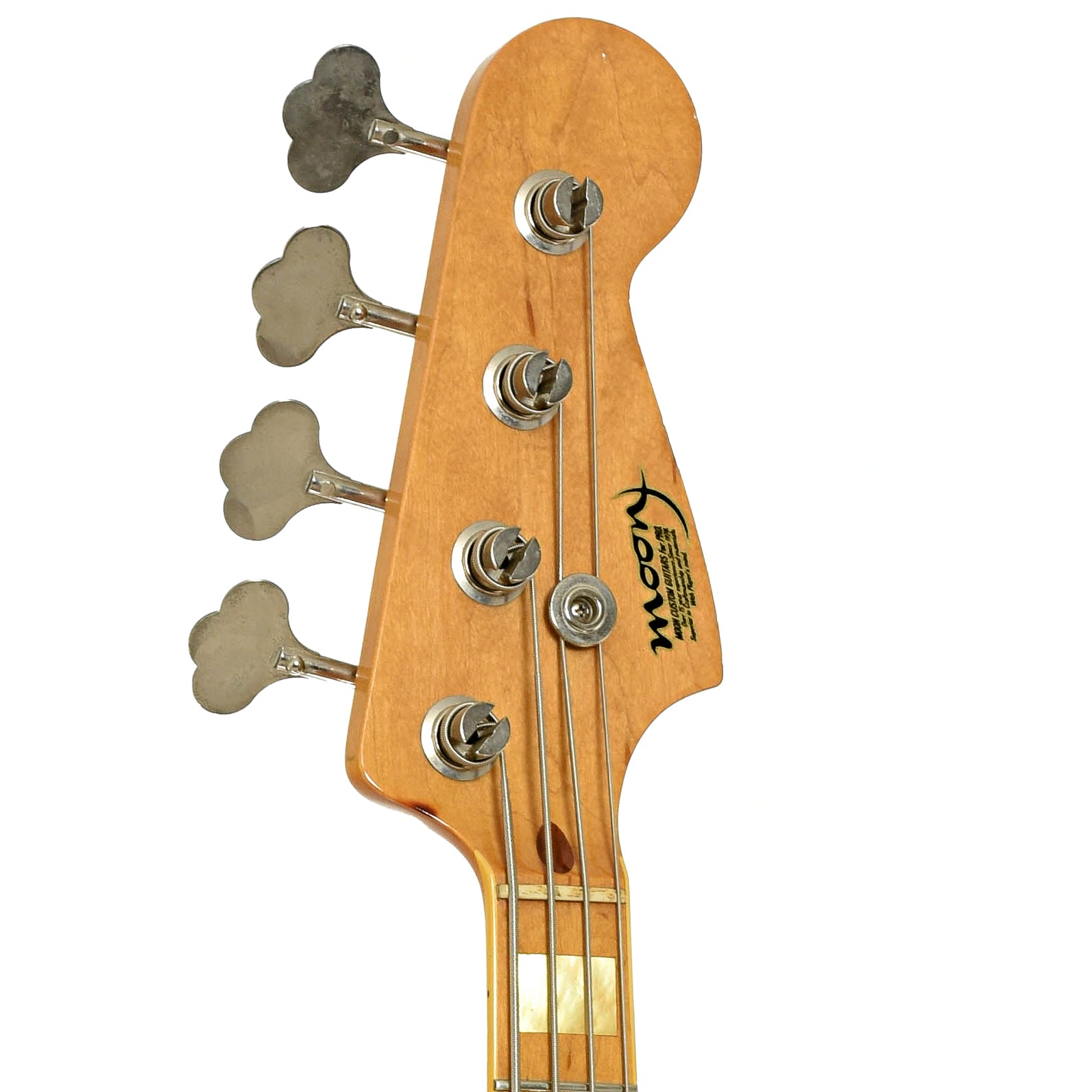 Headstock of Moon JB4A 4-String Electric Bass
