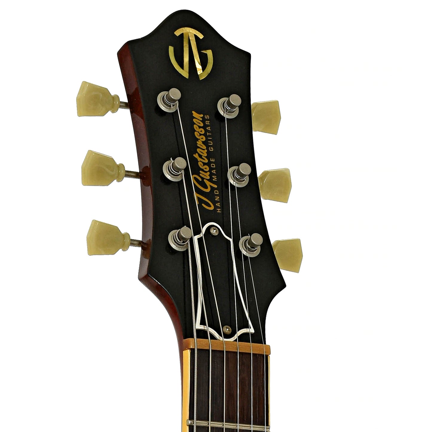 Headstock of Johan Gustavsson Bluesmaster Custom '59 Electric Guitar