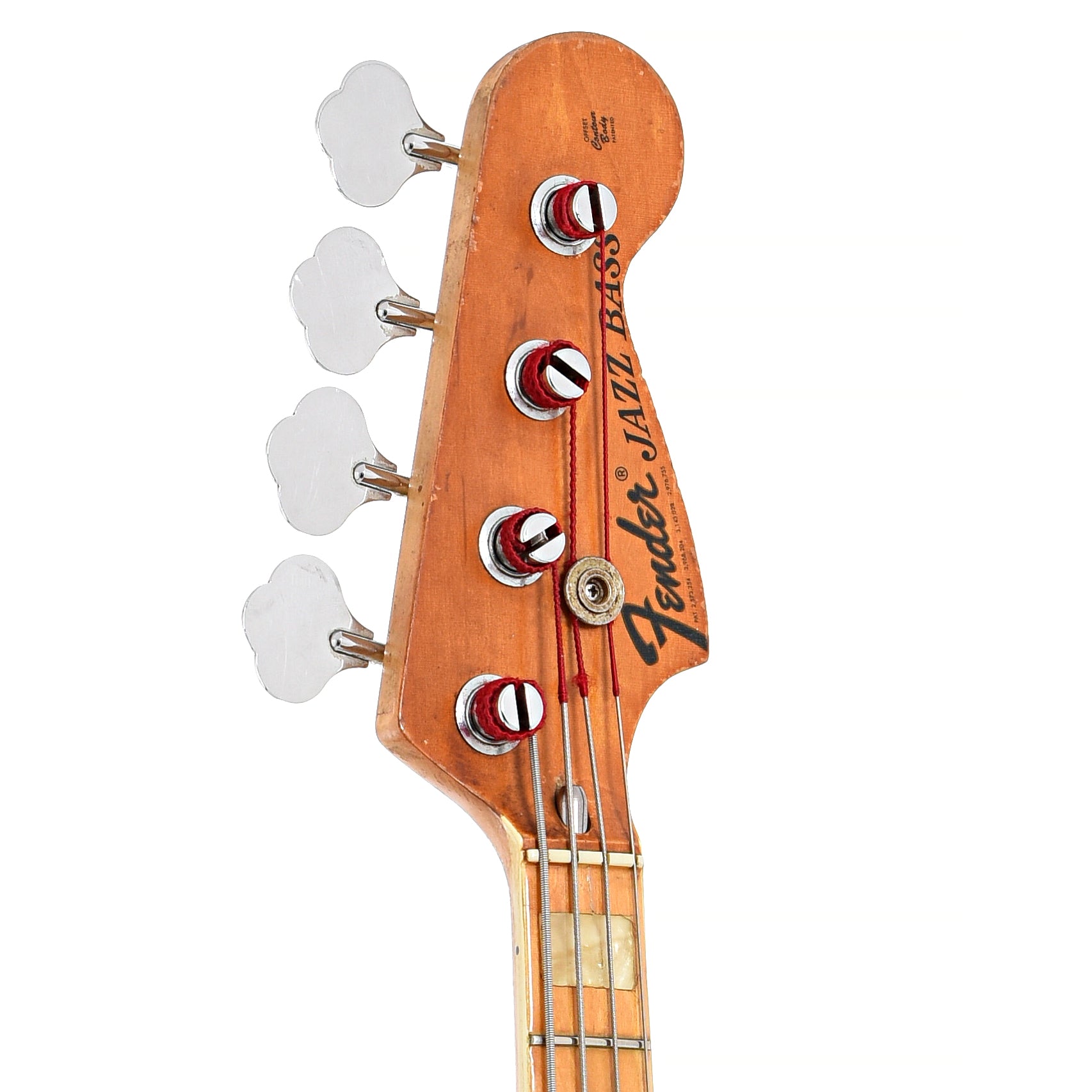 Front headstock of Fender Jazz Bass