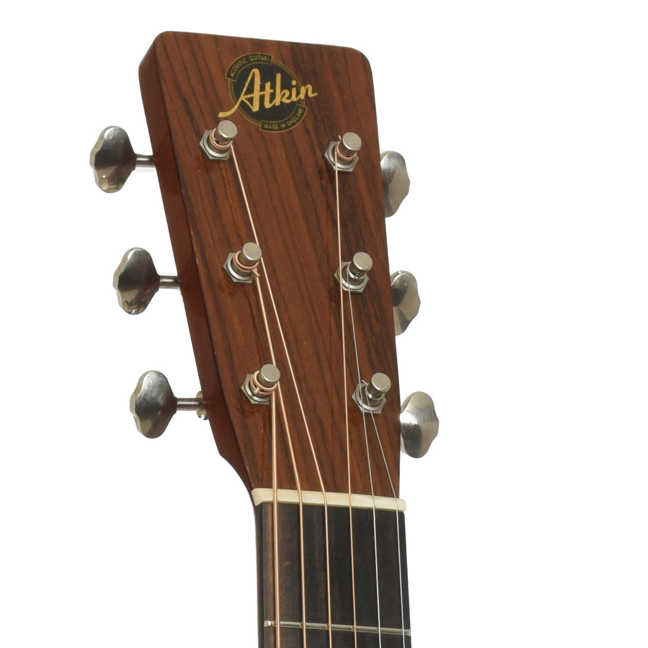 Headstock of Atkin E-00014 Acoustic Guitar 