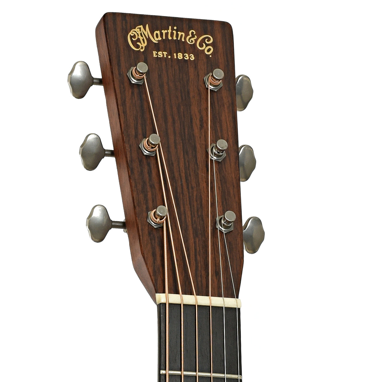 Headstock of Martin Custom OM-28 Acoustic Guitar