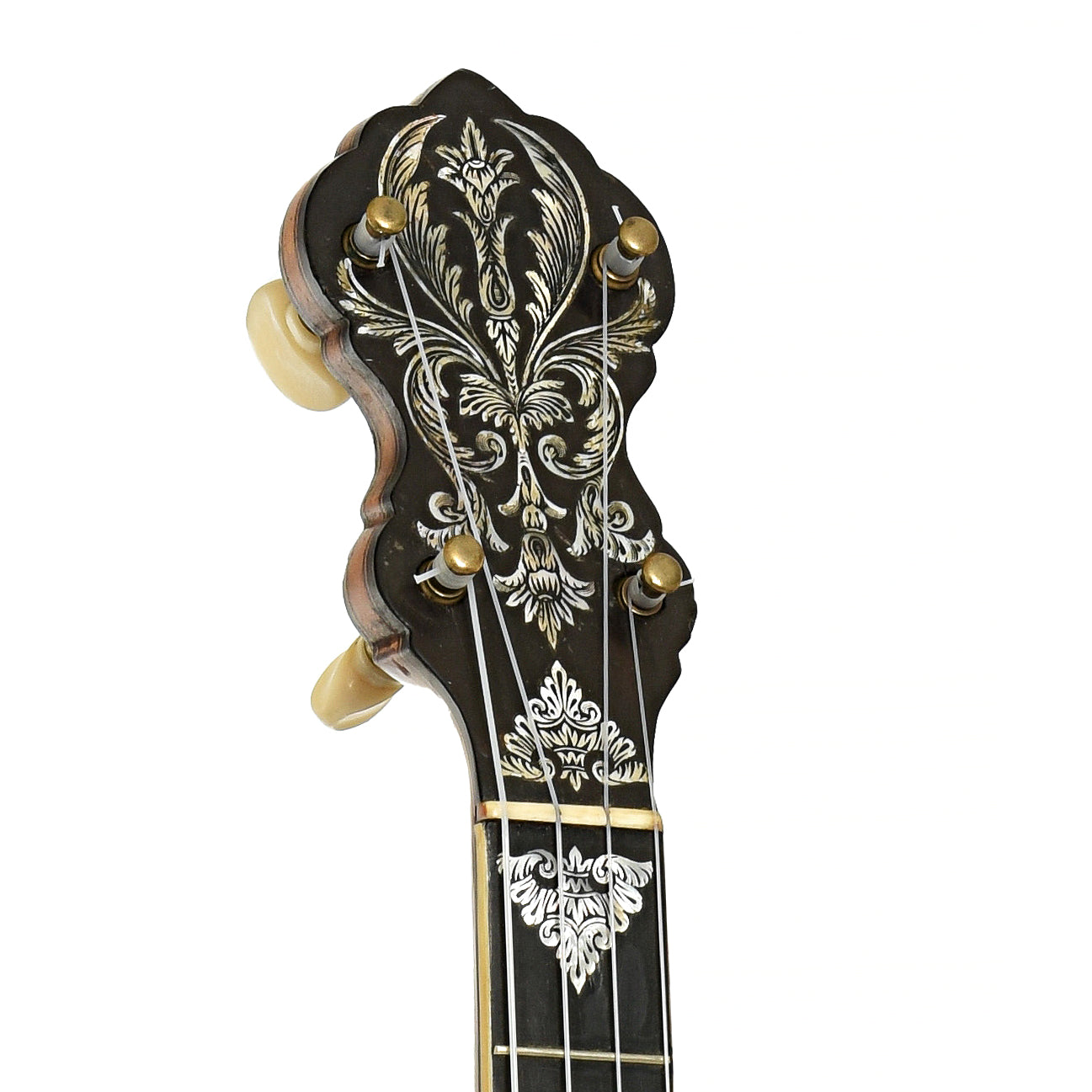 Headstock of Fairbanks Whyte Laydie No.7 Open Back Banjo