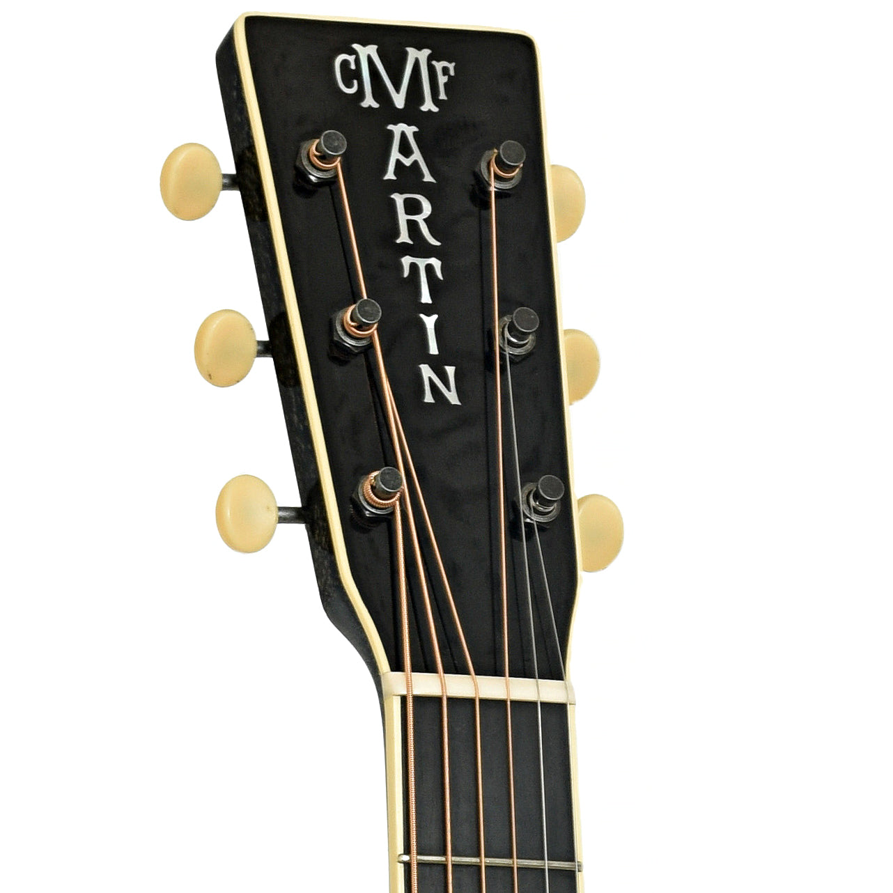Headstock of Martin Custom GPC16 Cutaway Guitar Black
