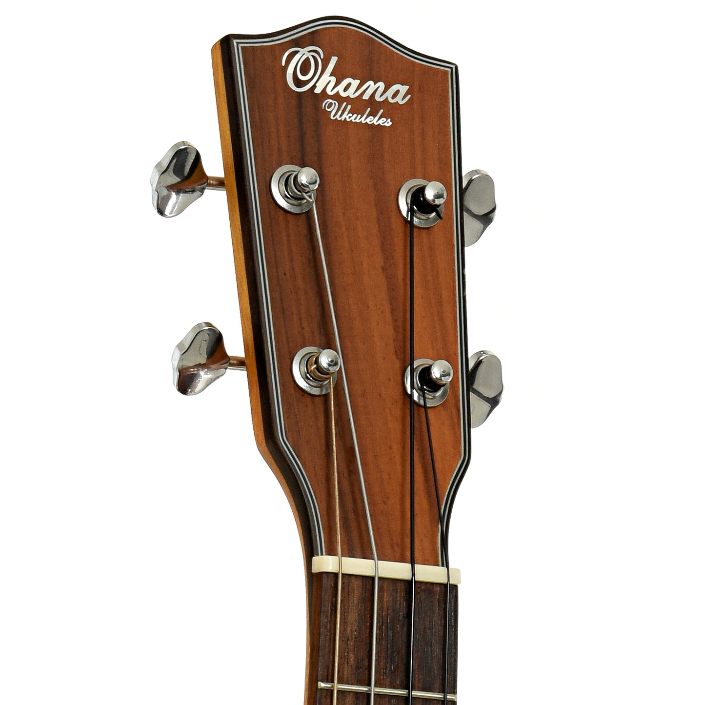Headstock of Ohana BK-35G Baritone Ukulele 