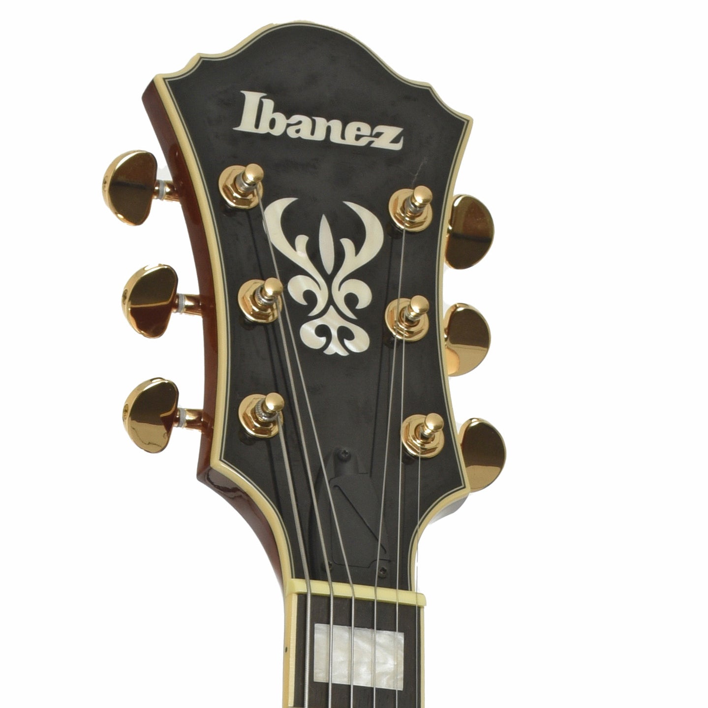 Headstokc of Ibanez ASF-95 Artcore Expressionist Hollowbody Electric Guitar 
