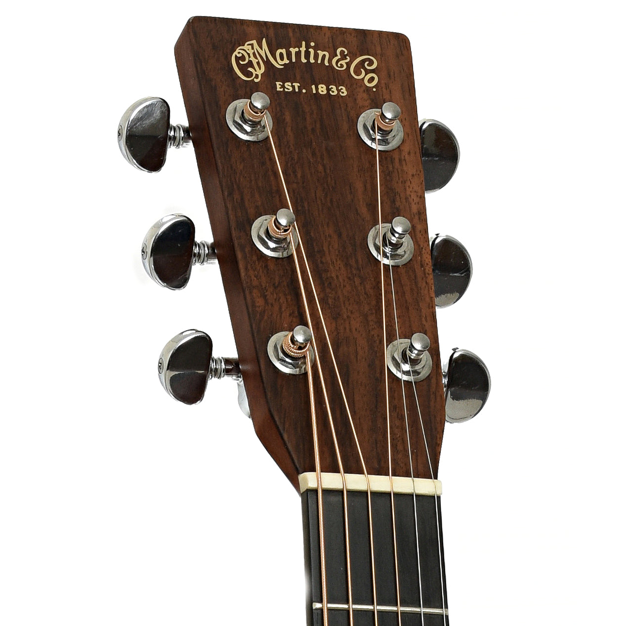 Headstock of Martin D-28 Acoustic Guitar