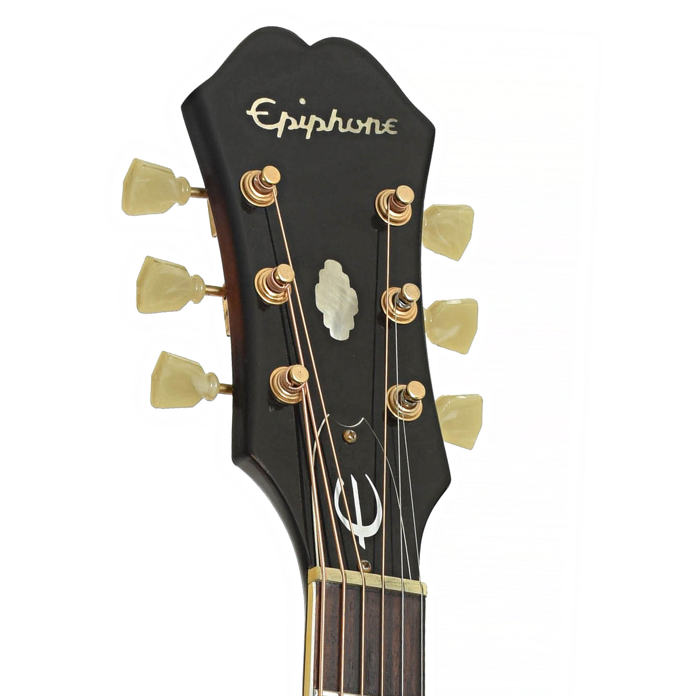Headstock of Epiphone FT110 Frontier Acoustic Guitar   