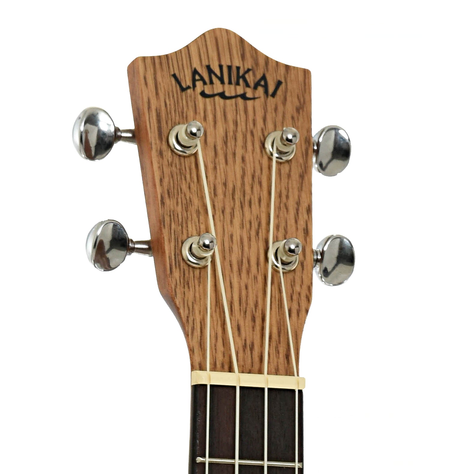 Headstock of Lanikai OA-T Oak Tenor Ukulele & Gigbag