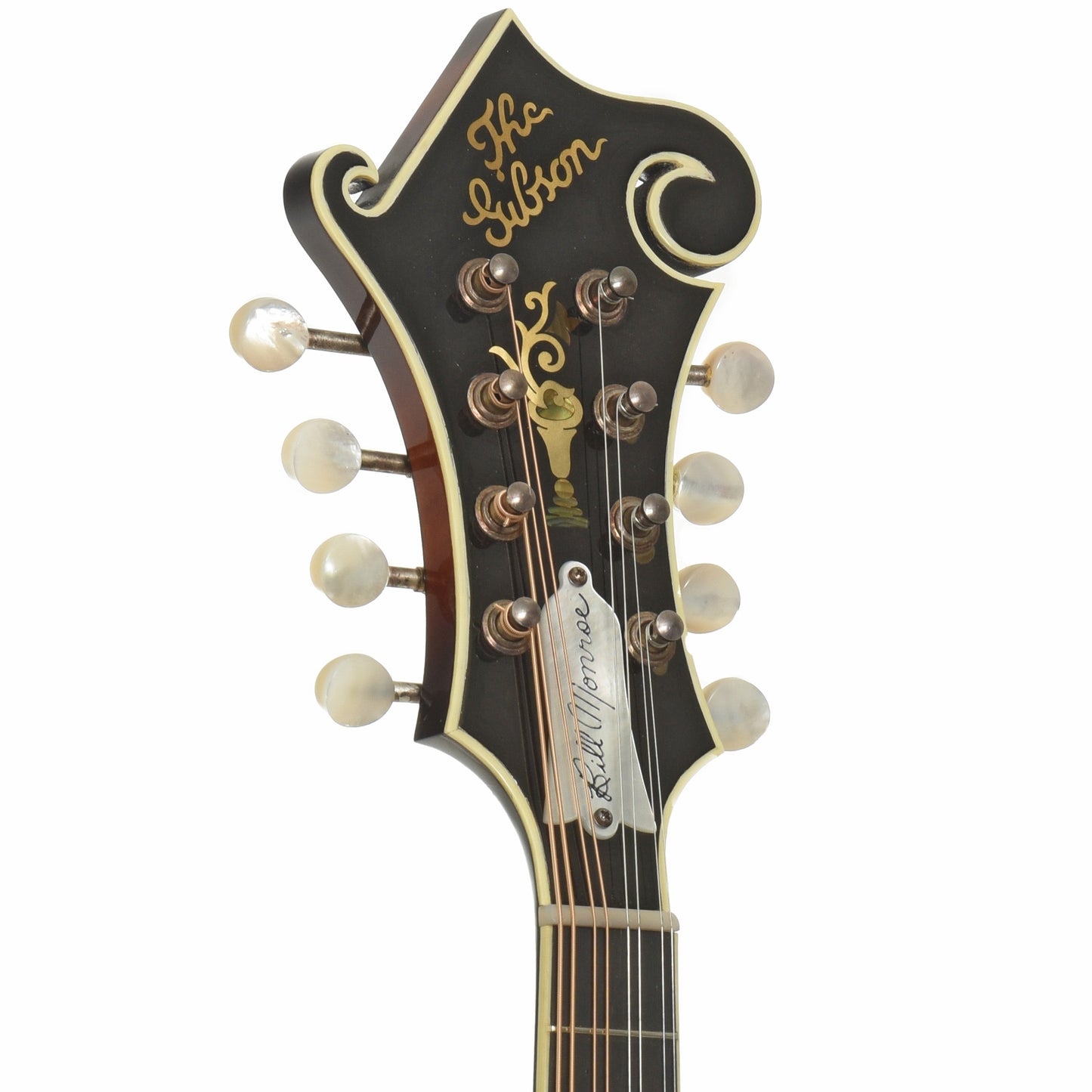 Headstock of Gibson Bill Monroe F-5 F-Style Mandolin 