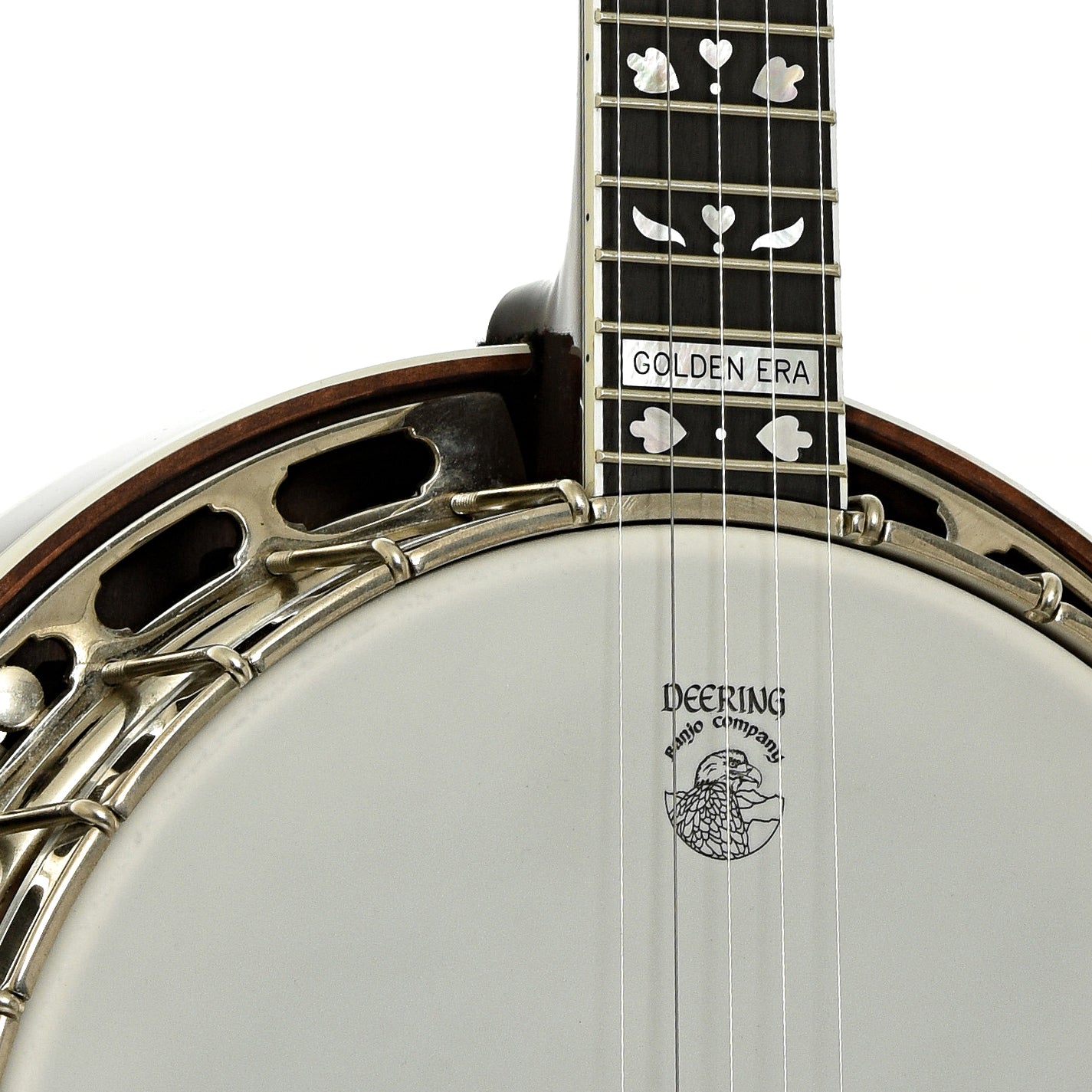 Front neck joint of Deering Golden Era Resonator Banjo 
