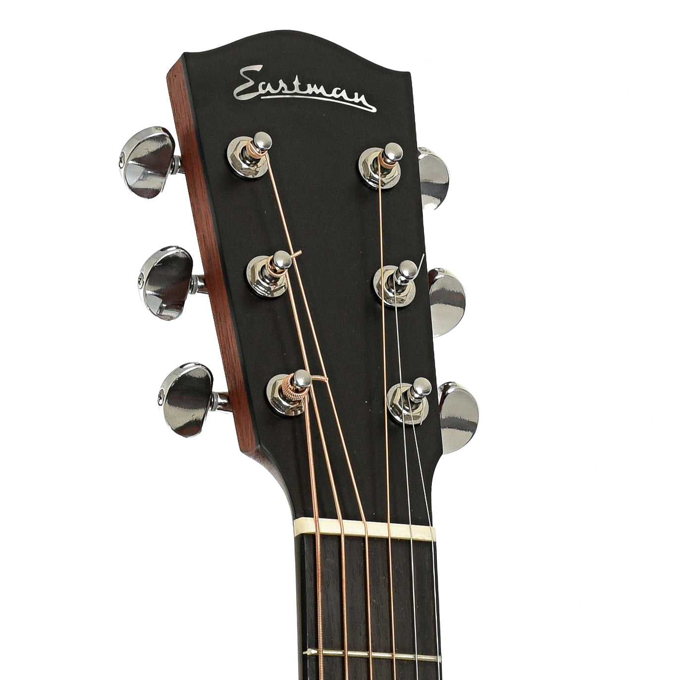 Headstock of Eastman AC122-2CE Acoustic Guitar and Gigbag