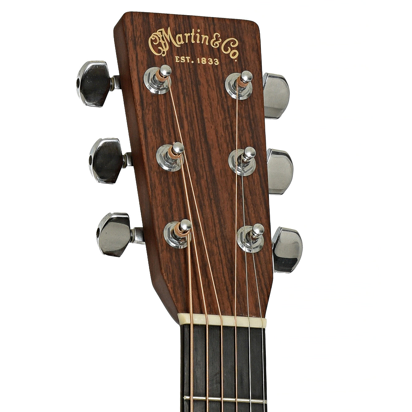Headstock of Martin HD-28 Acoustic Guitar