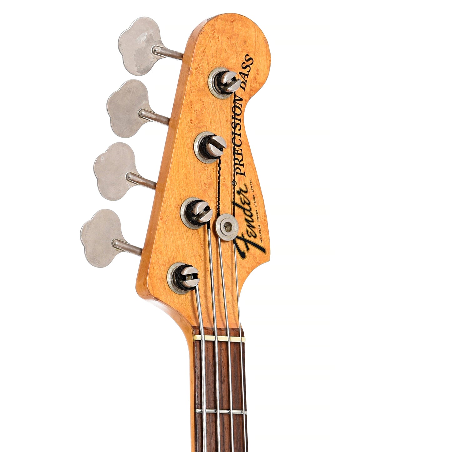 Front headstock of Fender Precision Electric Bass (1975)