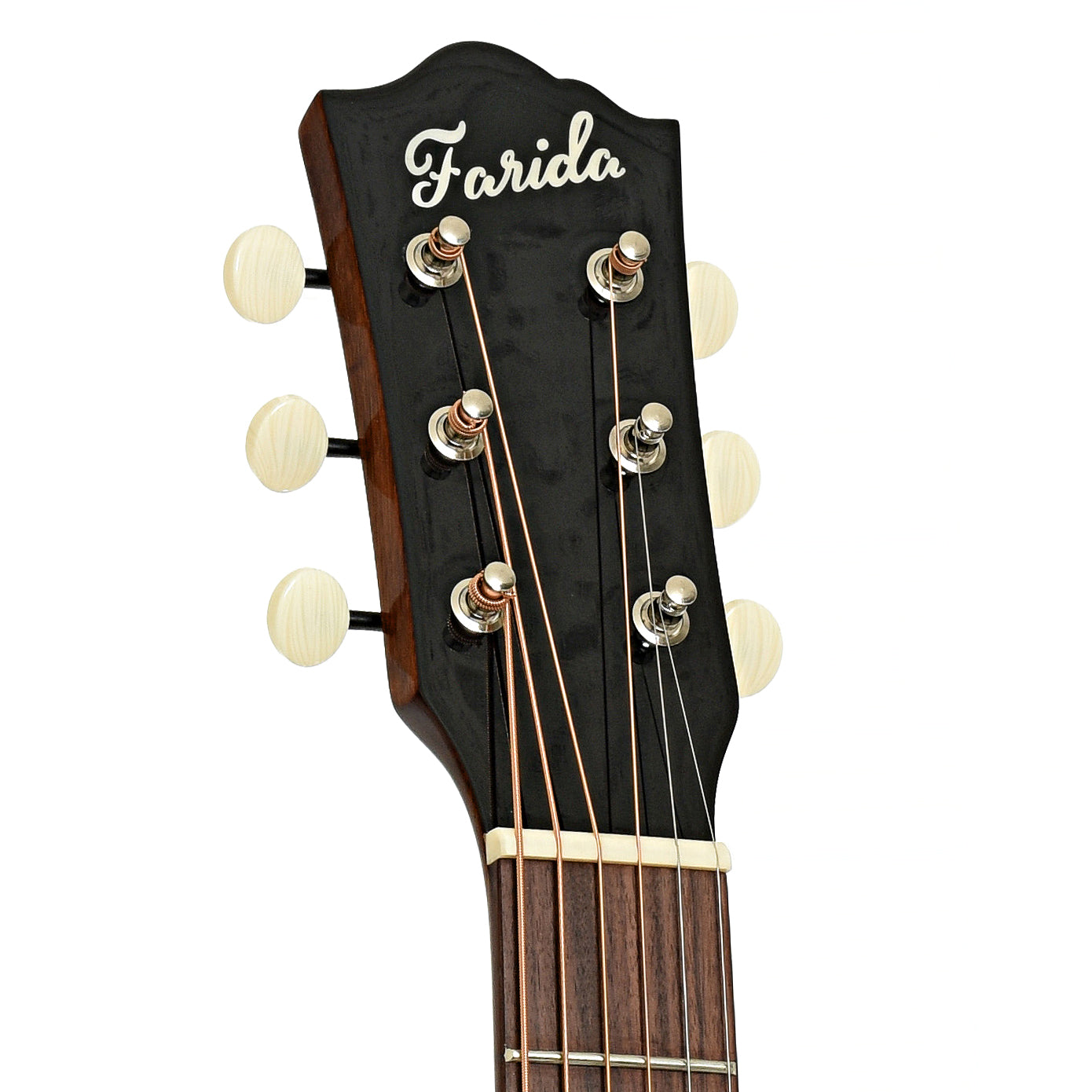 Headstock of Farida Old Town Series OT-25 Wide NA Acoustic Guitar