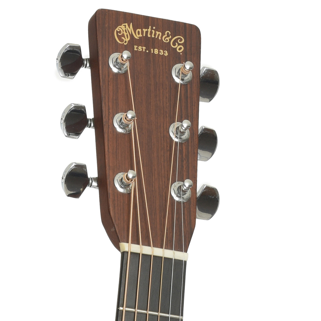 Headstock of Martin D-28 Acoustic Guitar 